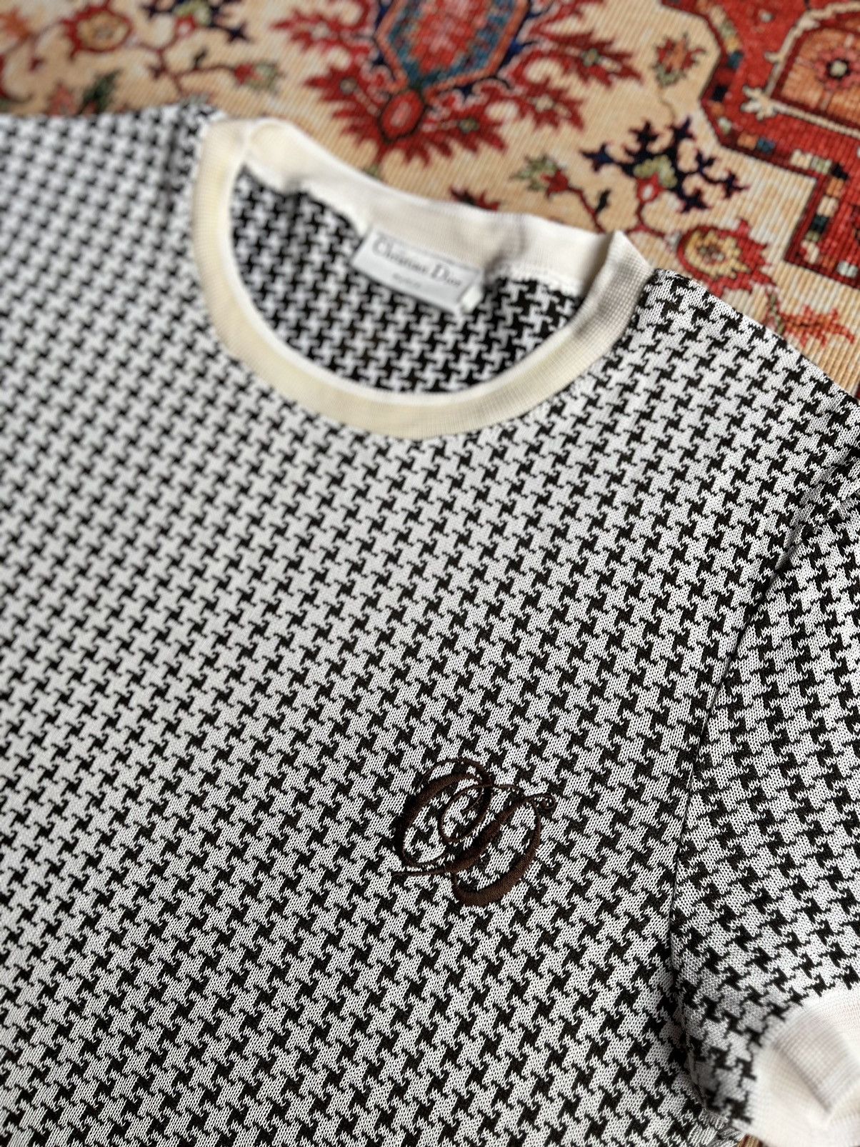 Dior Christian Dior Monogram Knit T-Shirt XS Size XS / US 0-2 / IT 36-38 - 5 Thumbnail