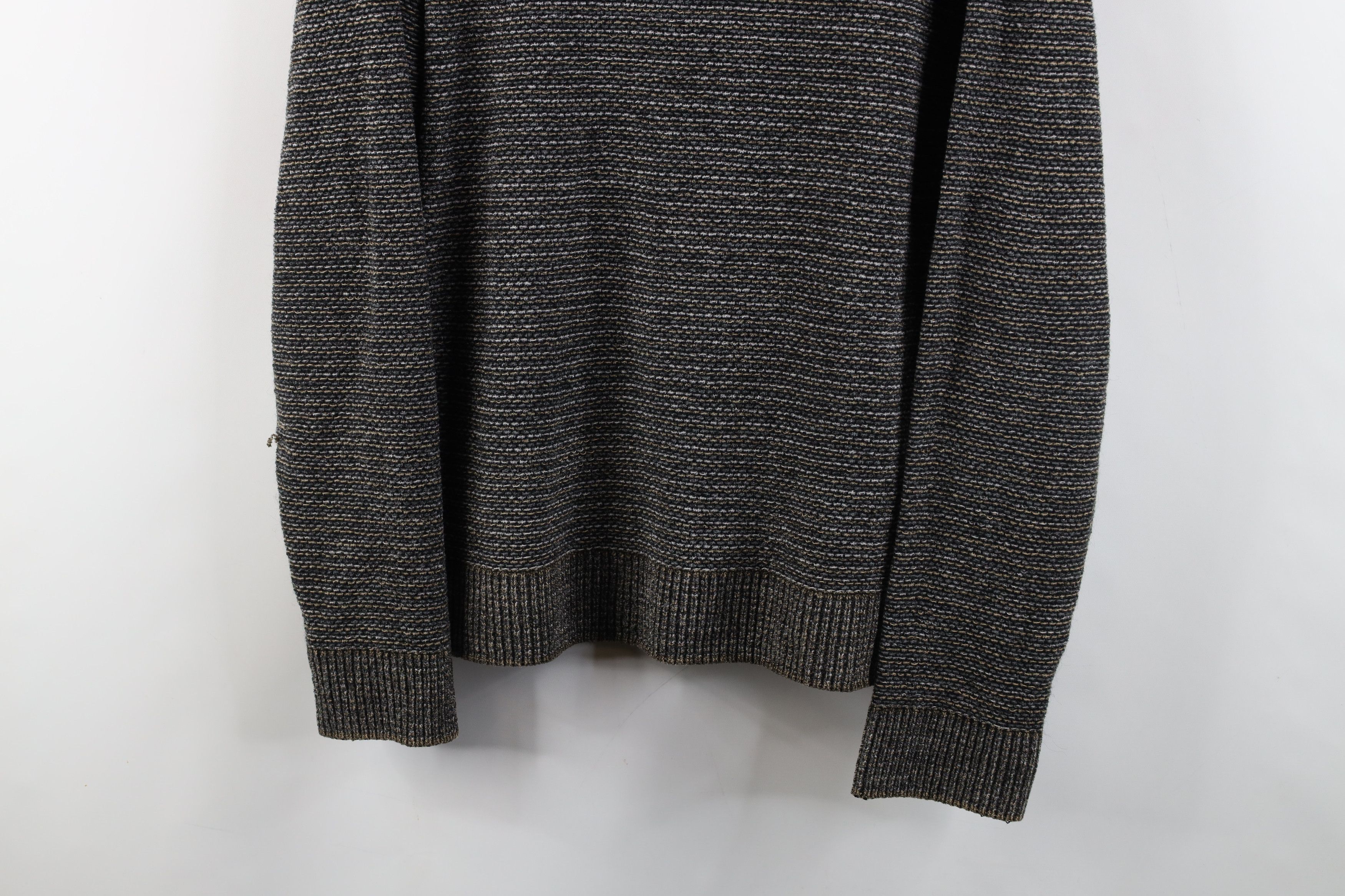 Vintage Vintage 90s Streetwear Striped Fleece Knit Crewneck Sweater Size US M / EU 48-50 / 2 - 3 Thumbnail