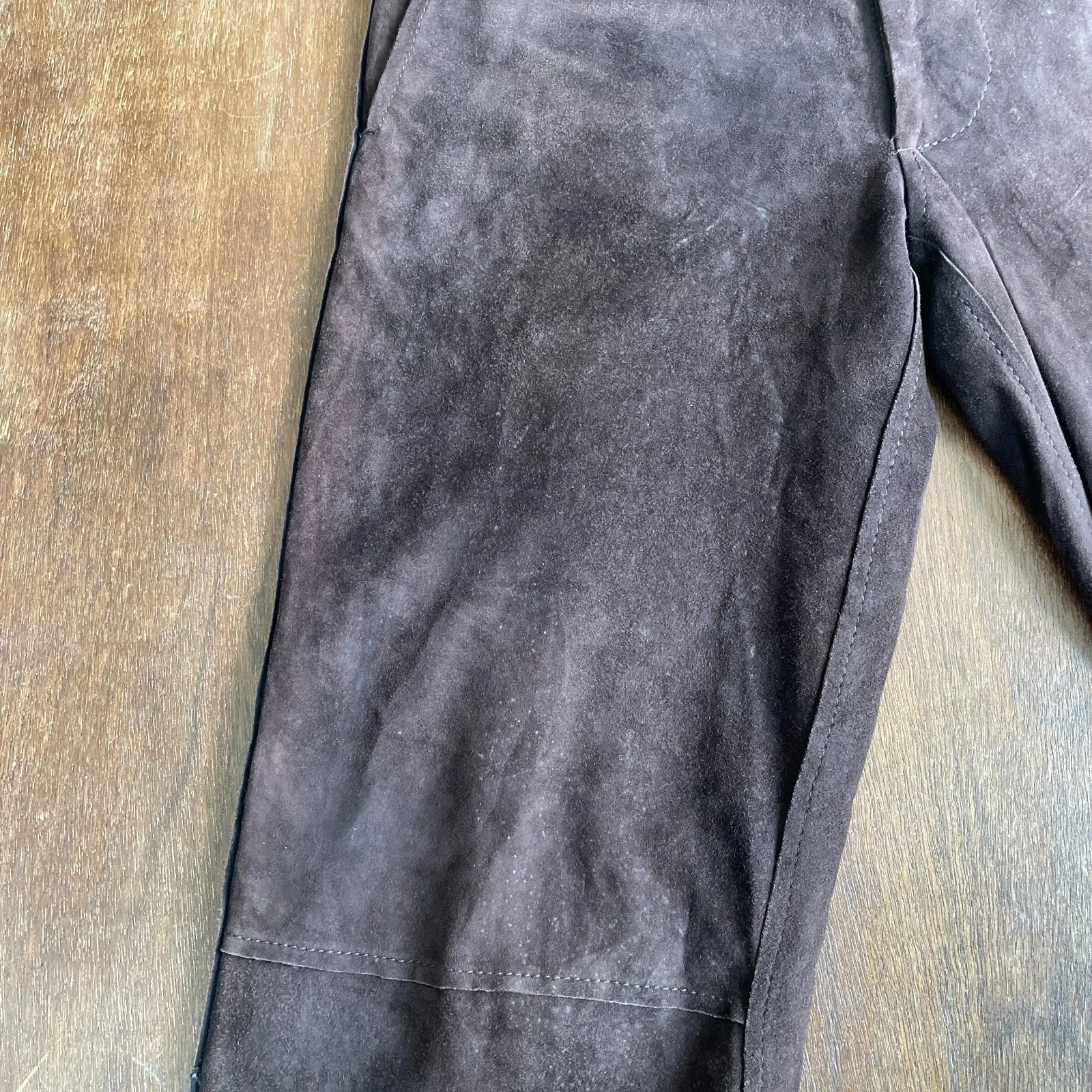 Dolce & Gabbana DOLCE&GABBANA Vera Pelle Real Leather Pants Size US 34 / EU 50 - 12 Thumbnail