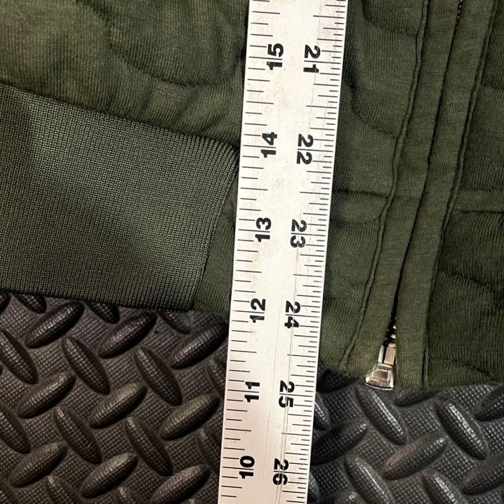 Zara ZARA Bomber Jacket Women Olive Green Quilted Full Zip Size S Outerwear Comfort Size S / US 4 / IT 40 - 4 Thumbnail