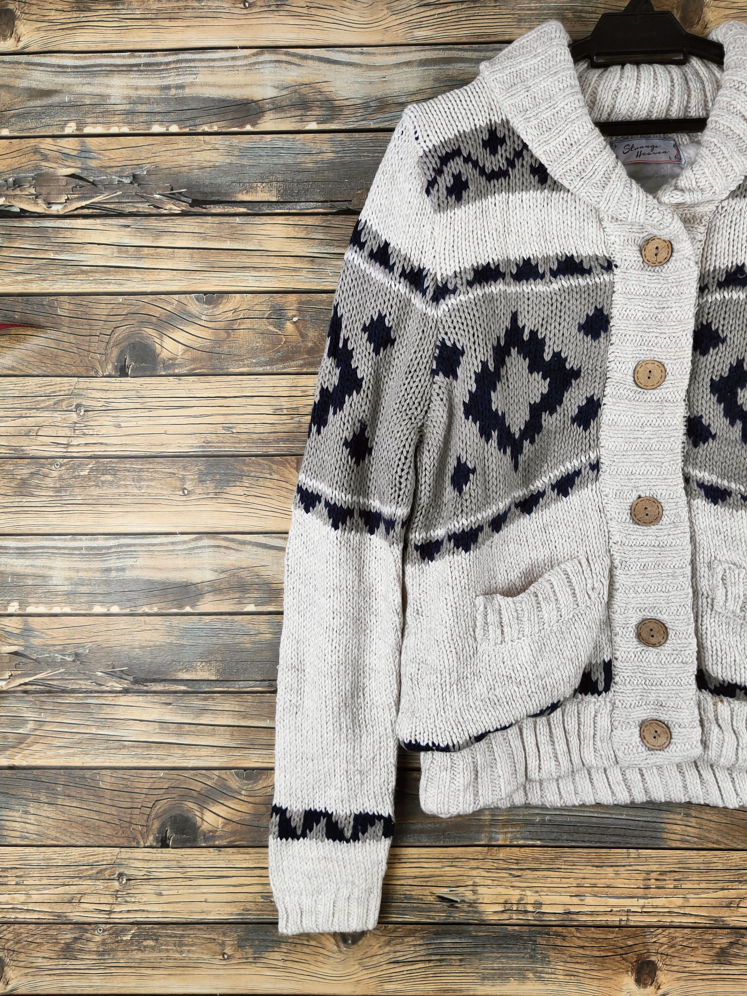 Japanese Brand DL Strange Heaven Ivory Knitwear Sweaters #46-145 Size M / US 6-8 / IT 42-44 - 3 Thumbnail