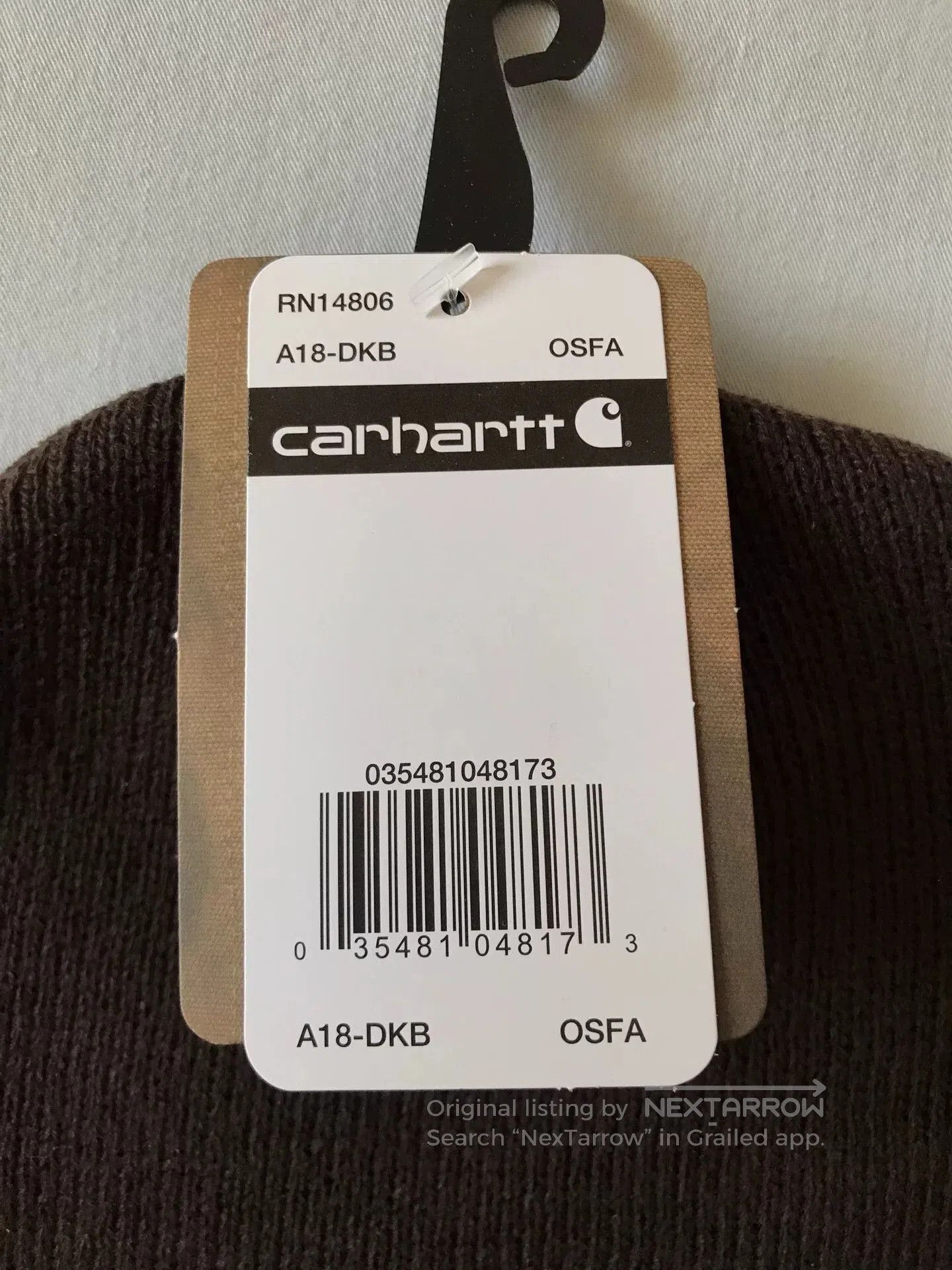 Carhartt Carhartt A18 DKB Brown Knit Beanie. Size ONE SIZE - 7 Thumbnail
