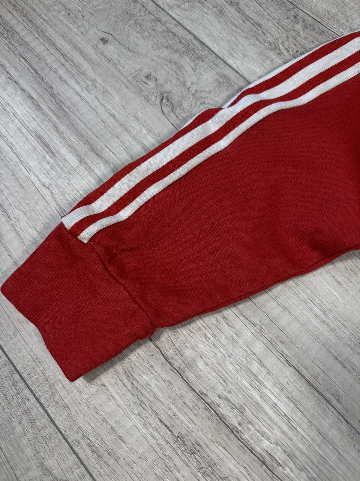 Adidas Adidas Vintage Made In Korea Track Jacket 80’s Red Size 6 Size US M / EU 48-50 / 2 - 11 Thumbnail