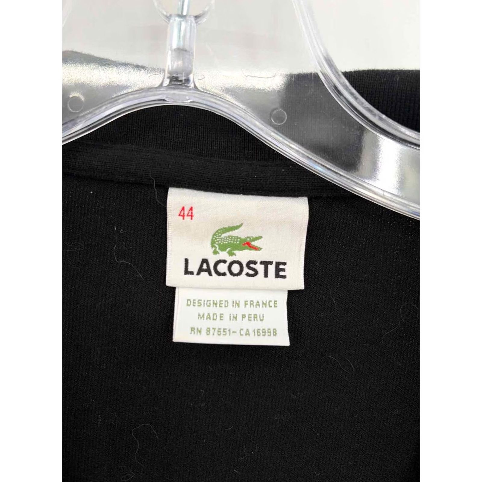 Lacoste Lacoste Black Polo Blouse Large Size L / US 10 / IT 46 - 3 Thumbnail