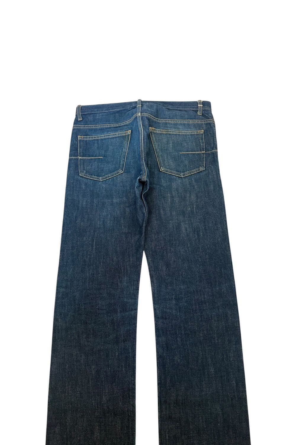 Dior DIOR HOMME HEDI SLIMANE WASHED RAW INDYGO NAVY DENIM JEANS Size US 29 - 2 Thumbnail