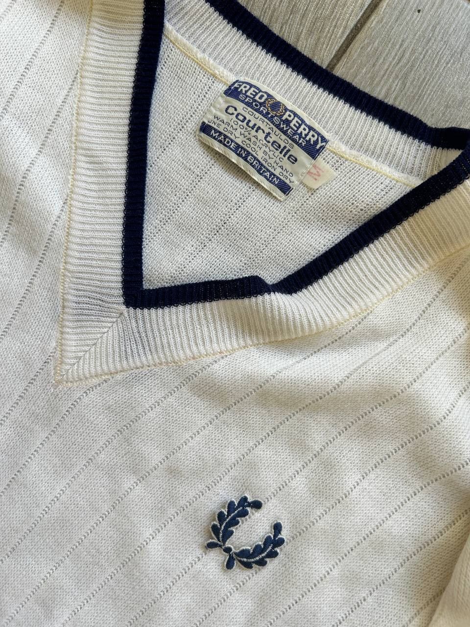 Fred Perry Vintage Fred Perry Tenis Sweater Size M Size US M / EU 48-50 / 2 - 4 Thumbnail
