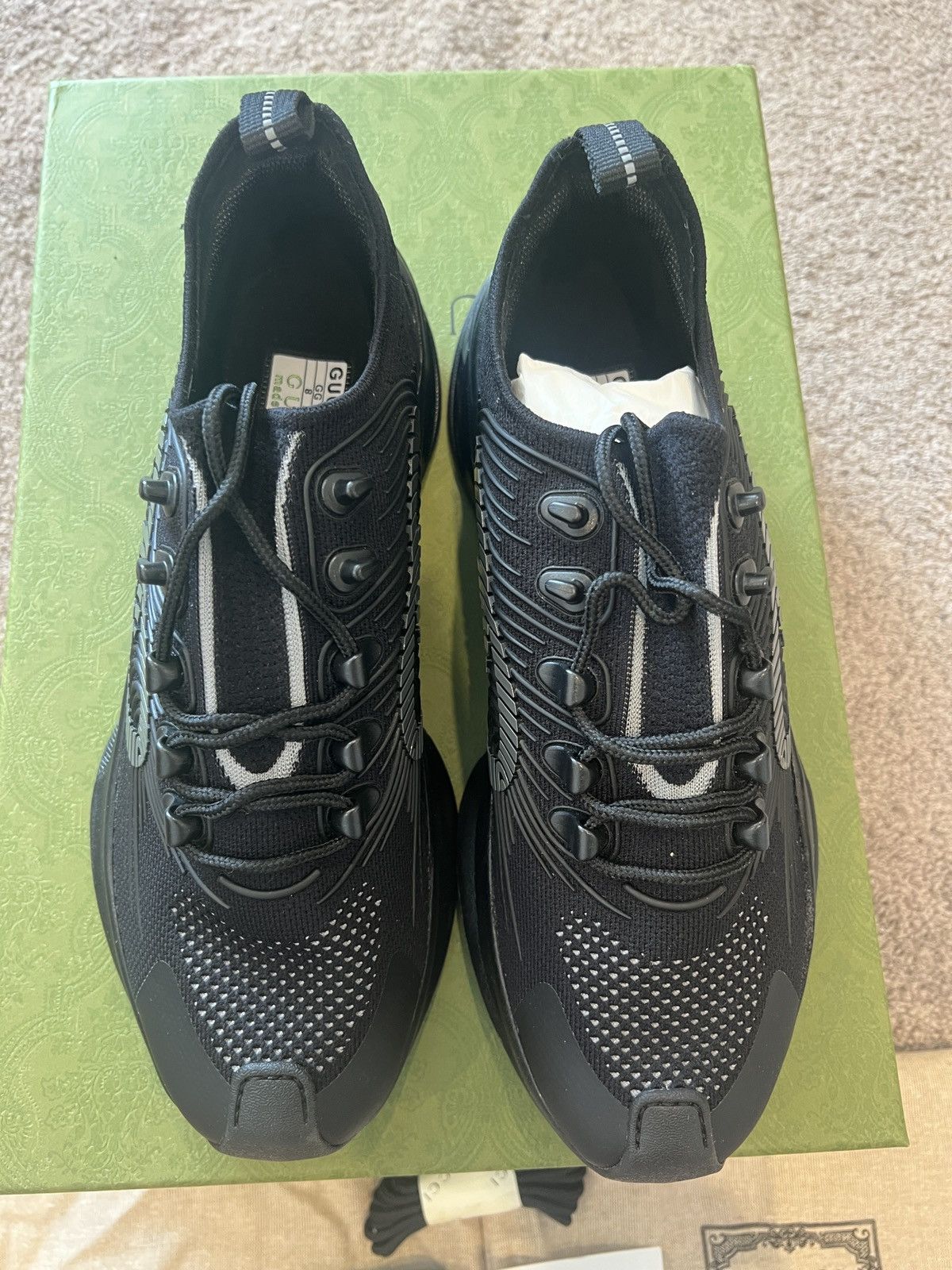 Gucci Brand new Gucci run sneaker black us10 Size US 10 / EU 43 - 6 Thumbnail