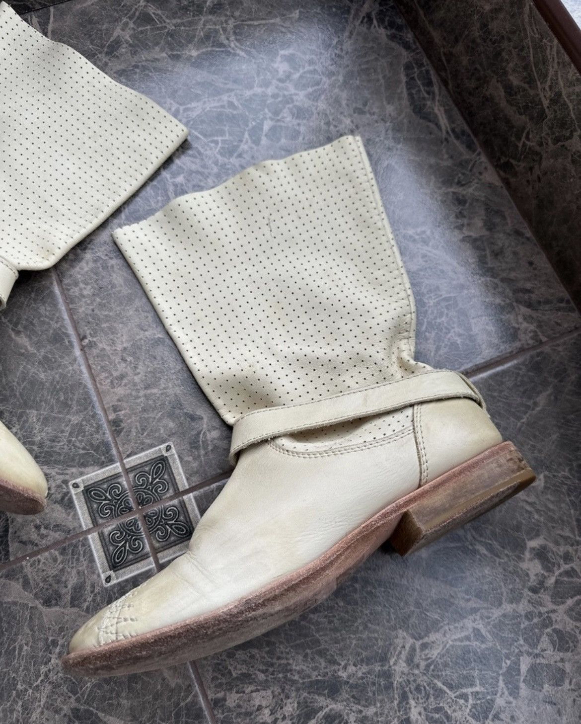 Marithe + Francois Girbaud Vintage Marithé François Girbaud Leather Ankle Boots Women Size US 8 / IT 38 - 3 Thumbnail