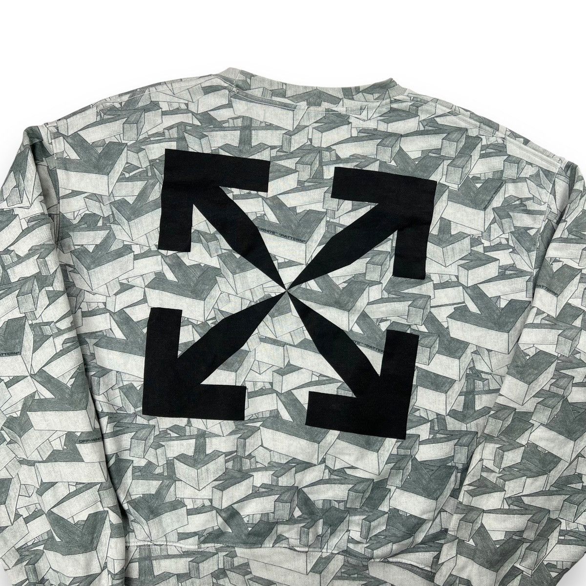 Off-White Off-White Multi Arrows Grey Sweatshirt Size US L / EU 52-54 / 3 - 1 Thumbnail