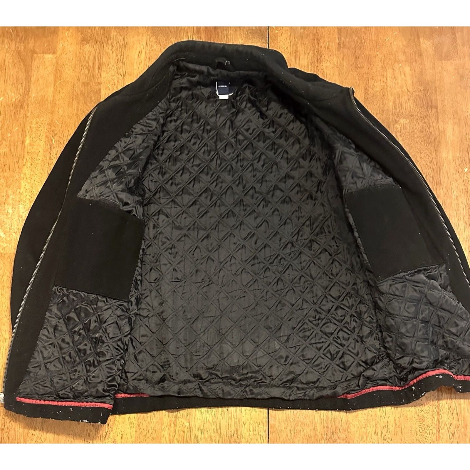 Gap VINTAGE Gap Wool Insulated Bomber Jacket Large Black Size US L / EU 52-54 / 3 - 6 Thumbnail