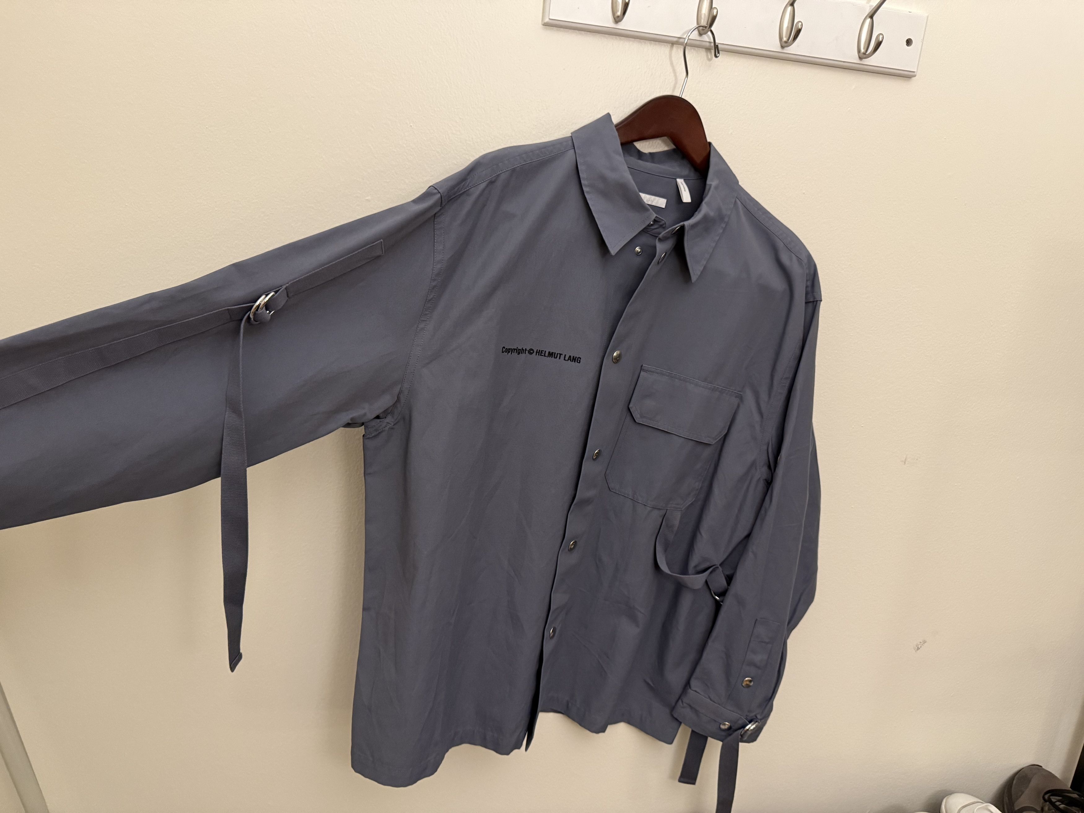 Helmut Lang Tape SnapFront Shirt Utility Jacket Size US M / EU 48-50 / 2 - 2 Thumbnail