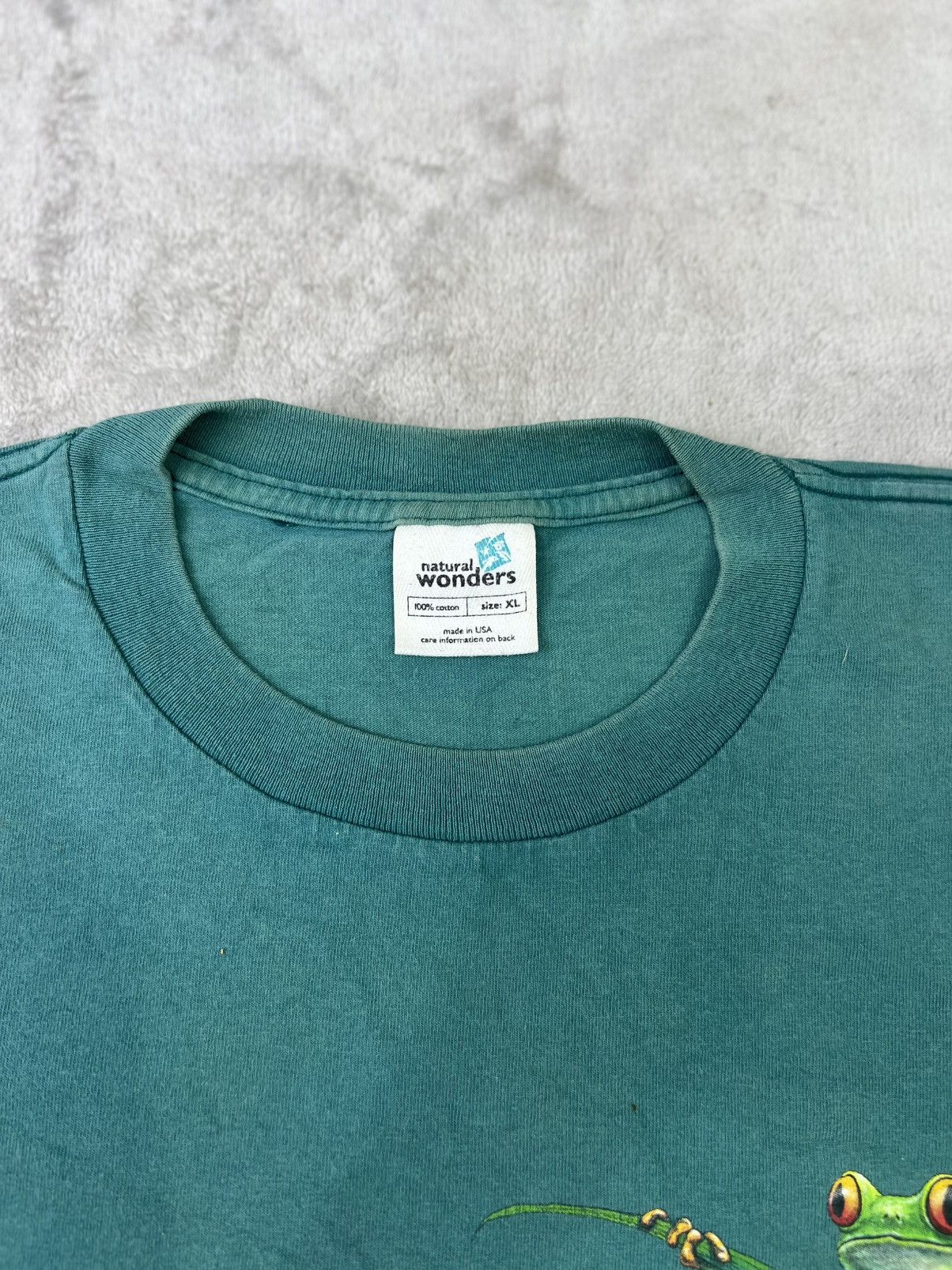 Other Vintage 1997 PeterKull Frog Graphic TShirt USA Single Stitch Size US XL / EU 56 / 4 - 4 Thumbnail