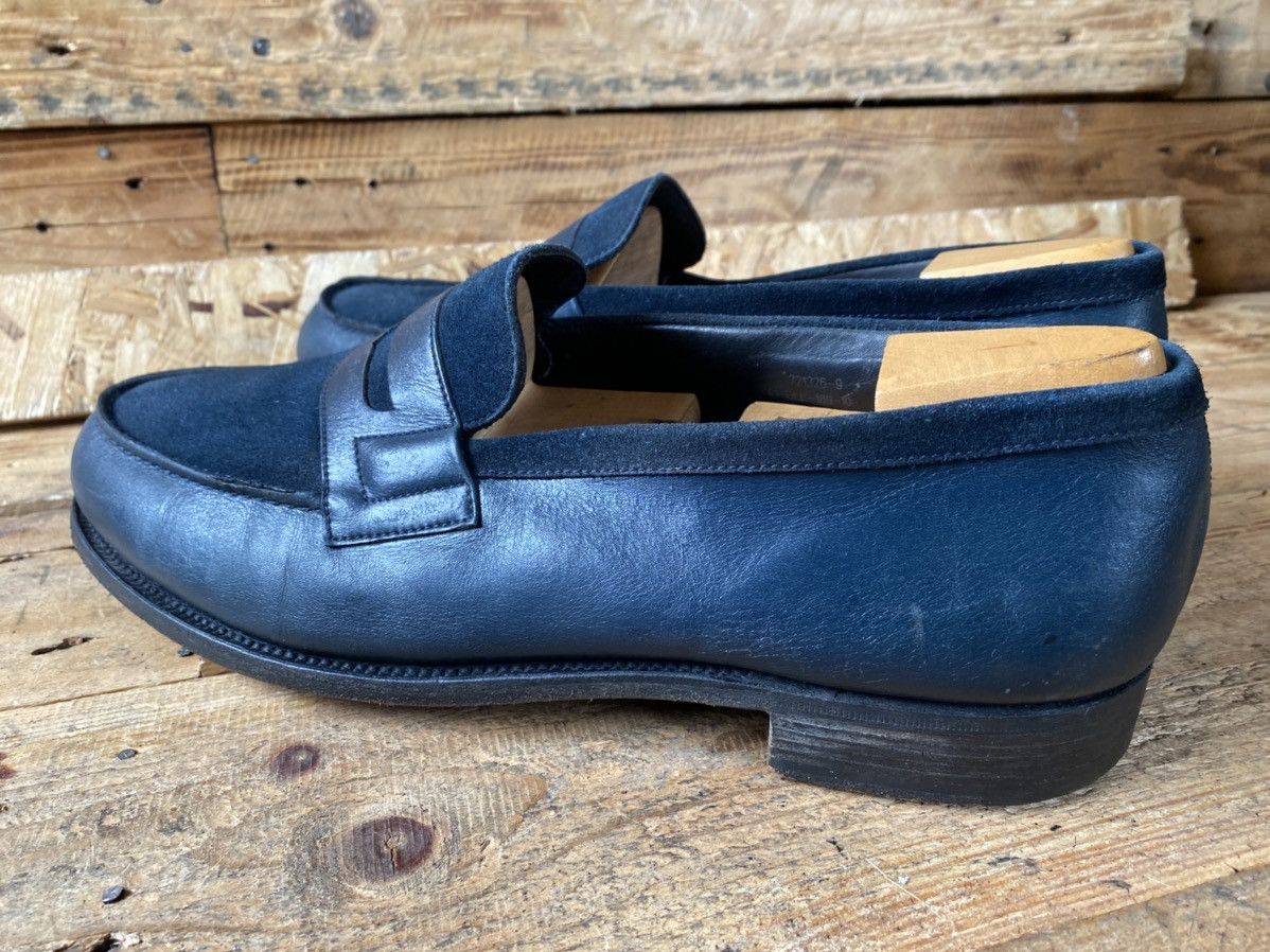 J.M. Weston J.M.Weston 180 blue suede penny loafers sz uk 9E US 10 Size US 9.5 / EU 42-43 - 8 Thumbnail