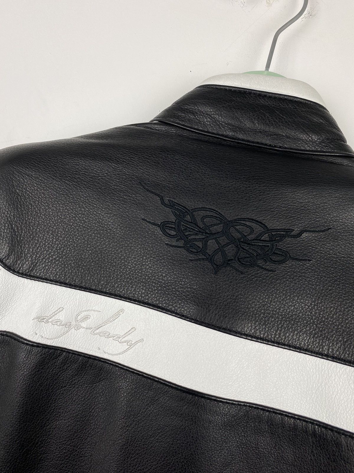 Genuine Leather ISX Leather Jacket Women Racing Moto Marlboro BMW Y2K Size M / US 6-8 / IT 42-44 - 10 Thumbnail