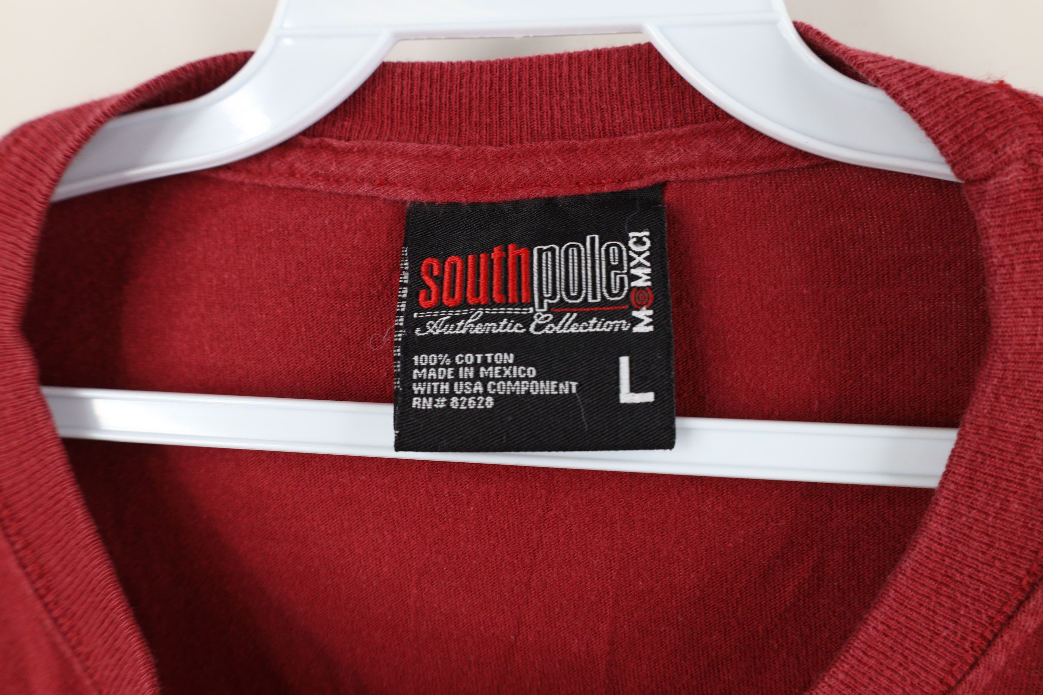 Southpole × Vintage Vintage 90s Y2K Southpole Spell Track and Field T-Shirt Red Size US L / EU 52-54 / 3 - 9 Thumbnail