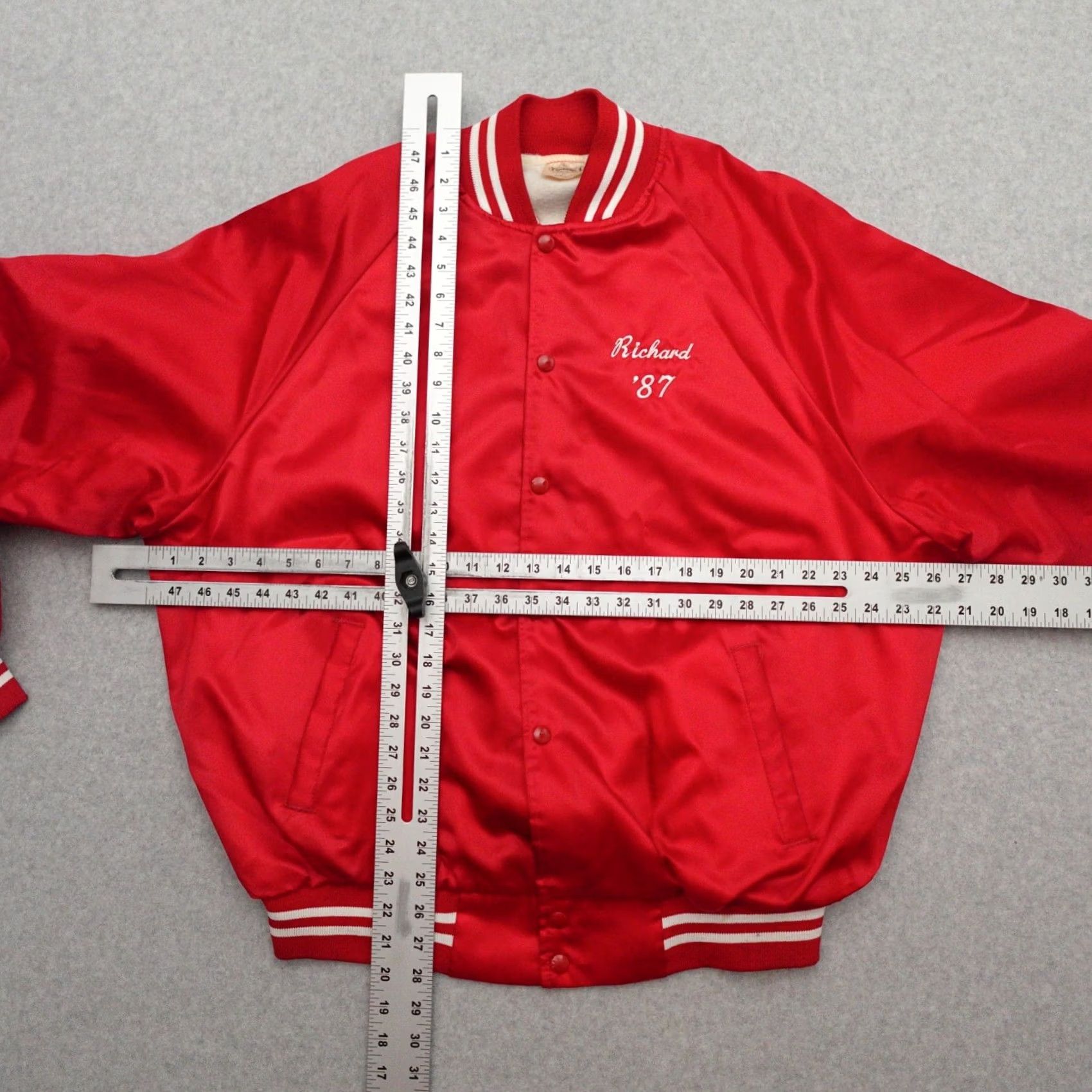 Vintage VTG Auburn Sportswear Motorcycle Jacket Mens 2XL Red Nylon 28x26 Racing Races Belted Vintage Auburn Sportswear Jacket Mens 2XL Red Nylon 28x26 Size US XXL / EU 58 / 5 - 4 Thumbnail