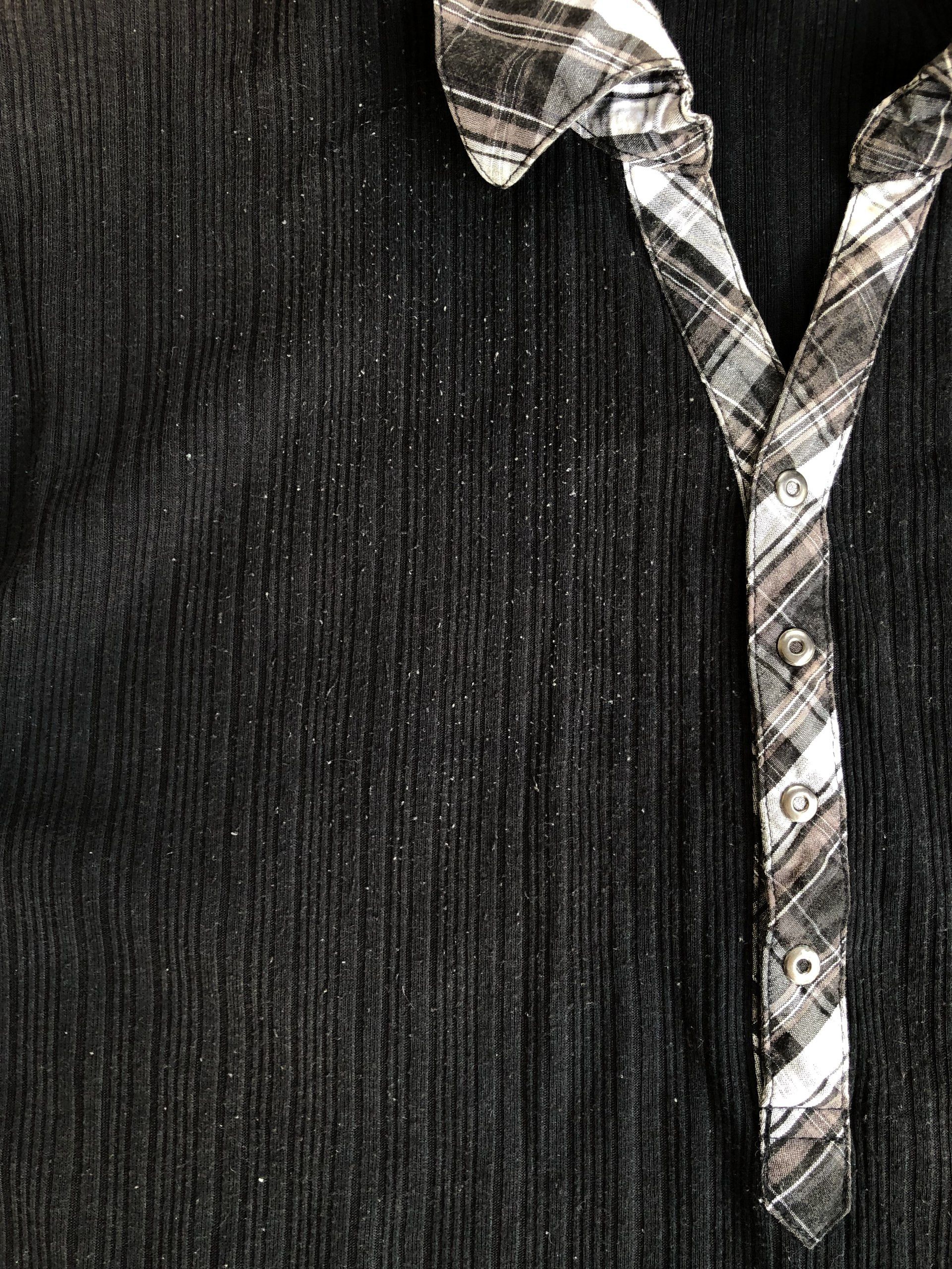 If Six Was Nine 2000s Double Layer Collar Notabene Japanese Vkei Style Y2k Size US L / EU 52-54 / 3 - 7 Thumbnail