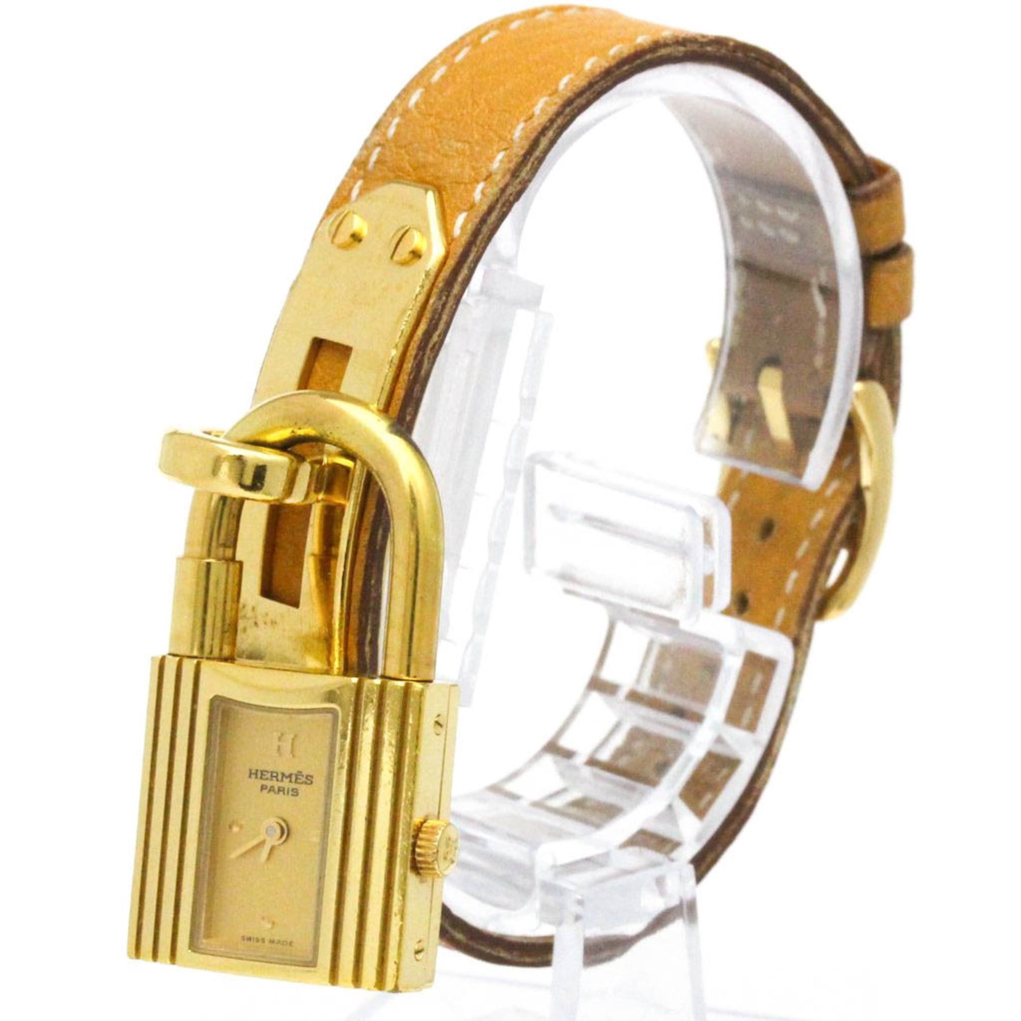 Hermes HERMES Kelly Watch Gold Plated Leather Quartz Ladies Watch Size ONE SIZE - 1 Thumbnail
