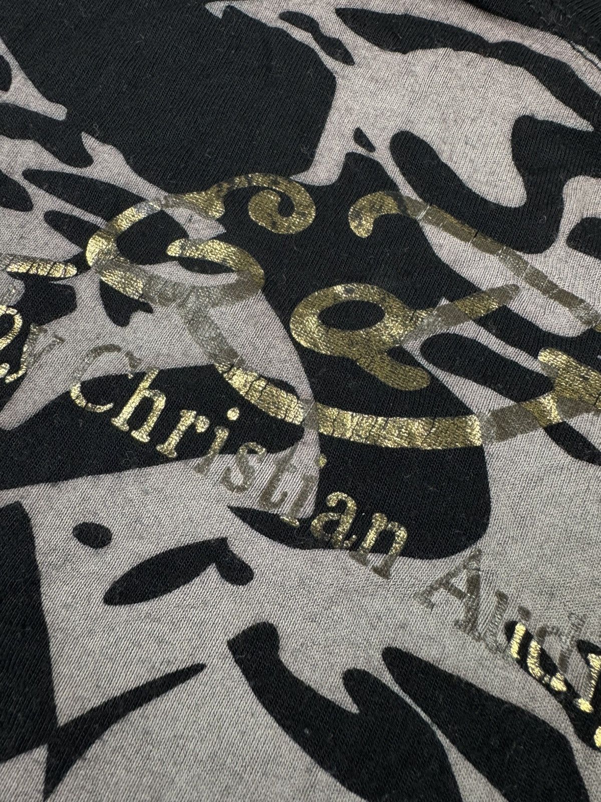 Christian Audigier × Ed Hardy × Vintage Vintage Y2K Ed Hardy by Christian Audigier studded tee top Size XL / US 12-14 / IT 48-50 - 9 Thumbnail