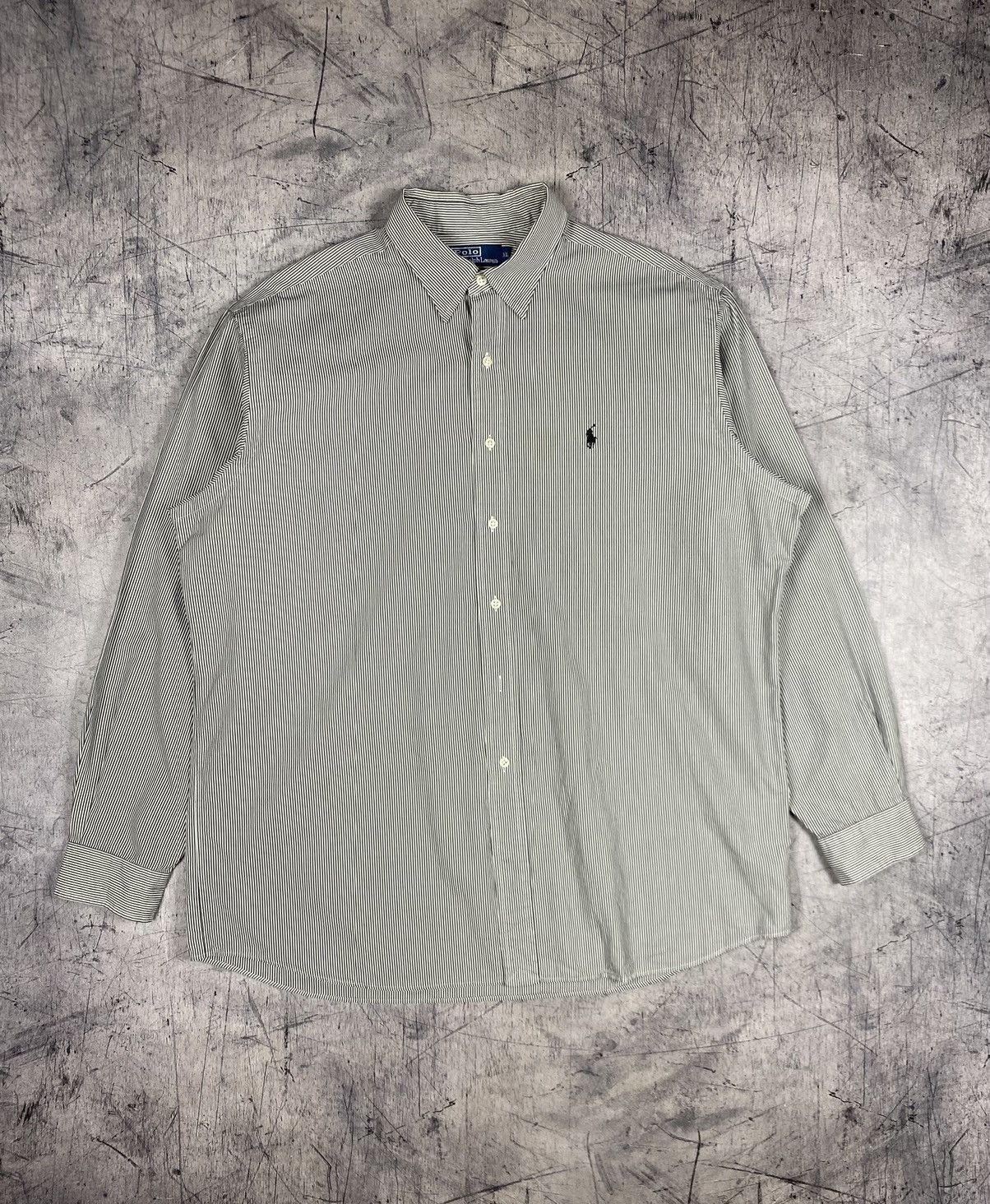 Polo Ralph Lauren × Vintage Vintage Polo Ralph Lauren Striped Button Up Shirt Size US XL / EU 56 / 4 - 2 Thumbnail