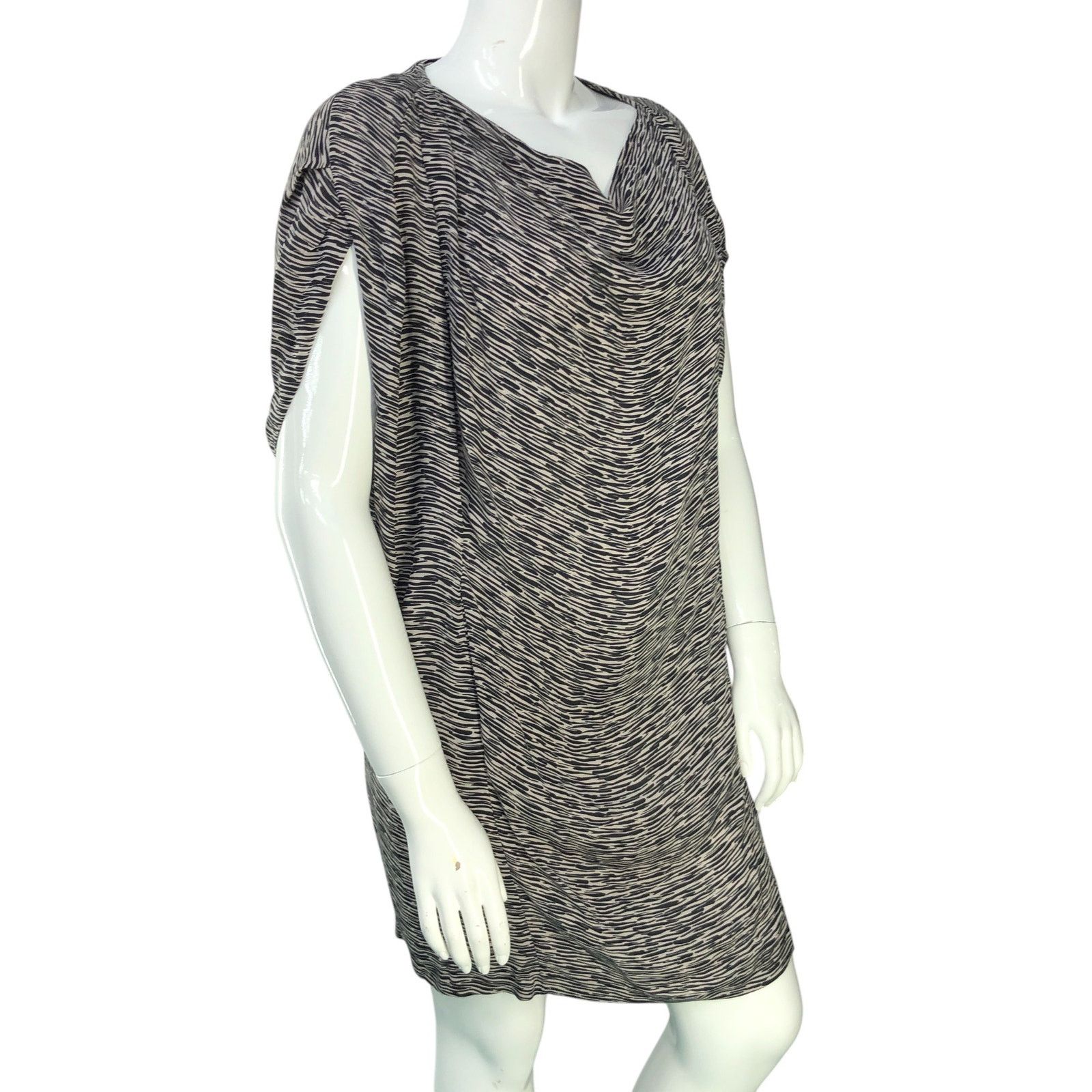 Nicole Farhi Nicole Farhi Size 12 Dress Shift Silk Drape Neck POCKETS Size XL / US 12-14 / IT 48-50 - 10 Thumbnail