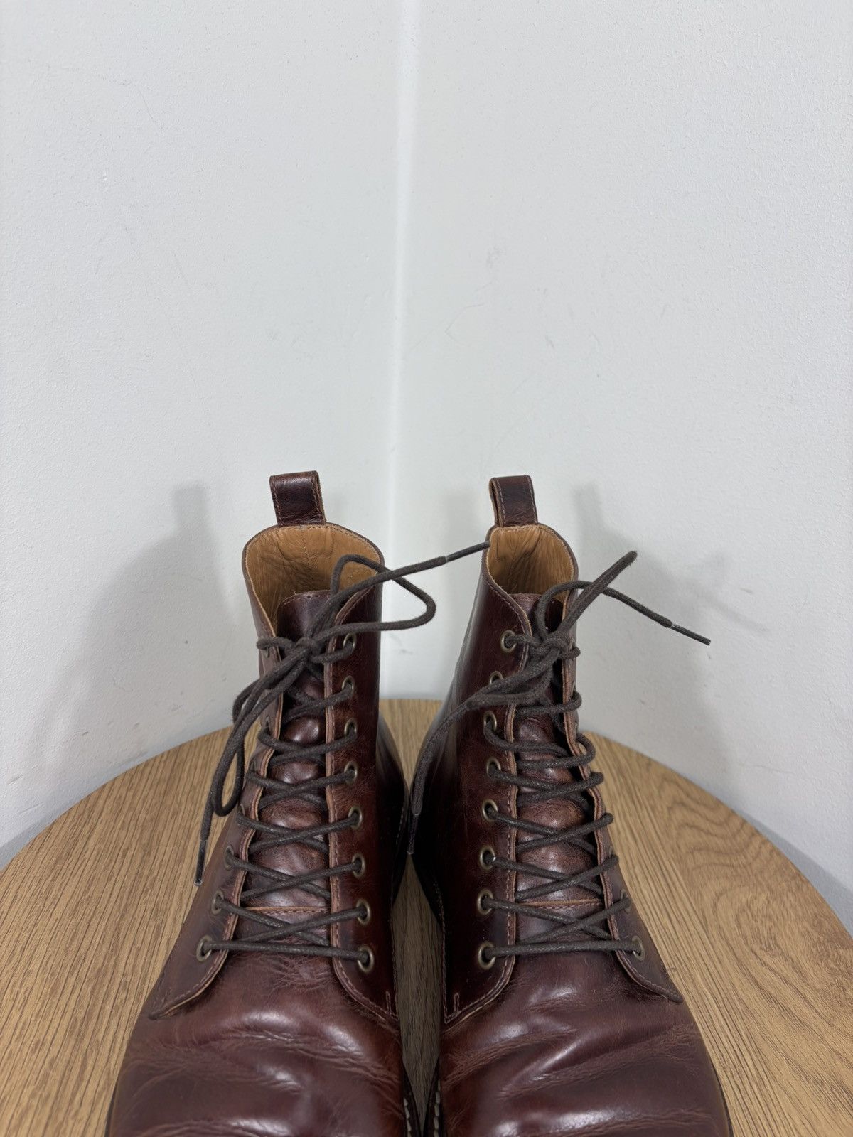 Bobbies Bobbies Paris Men’s Brown Calf Leather Service Lace-Up Boots Size US 9 / EU 42 - 8 Thumbnail