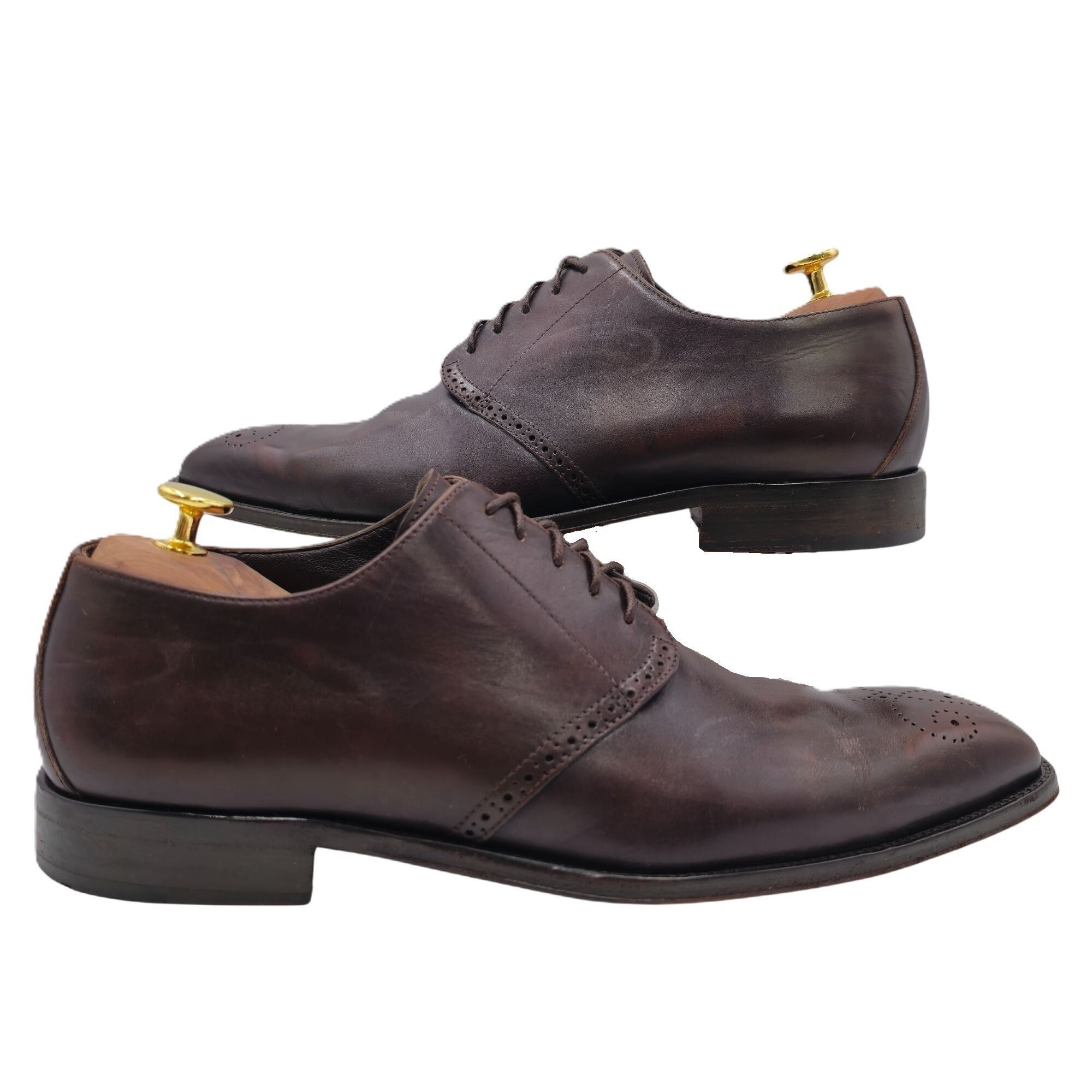Bally Bally Switzerland Mens Size 10 Dark Brown Leather Dress Shoe Size US 10 / EU 43 - 6 Thumbnail