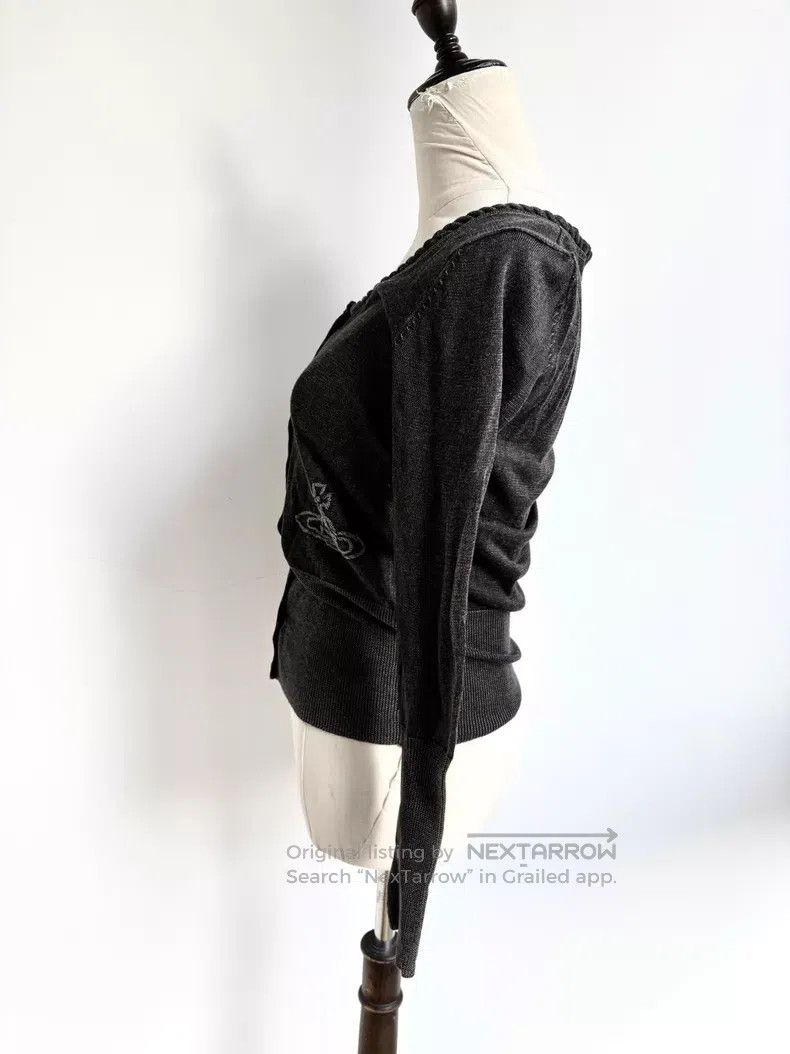 Vivienne Westwood Vivienne Westwood Used Grey Black Saturn Knit Sweater Size M / US 6-8 / IT 42-44 - 4 Thumbnail
