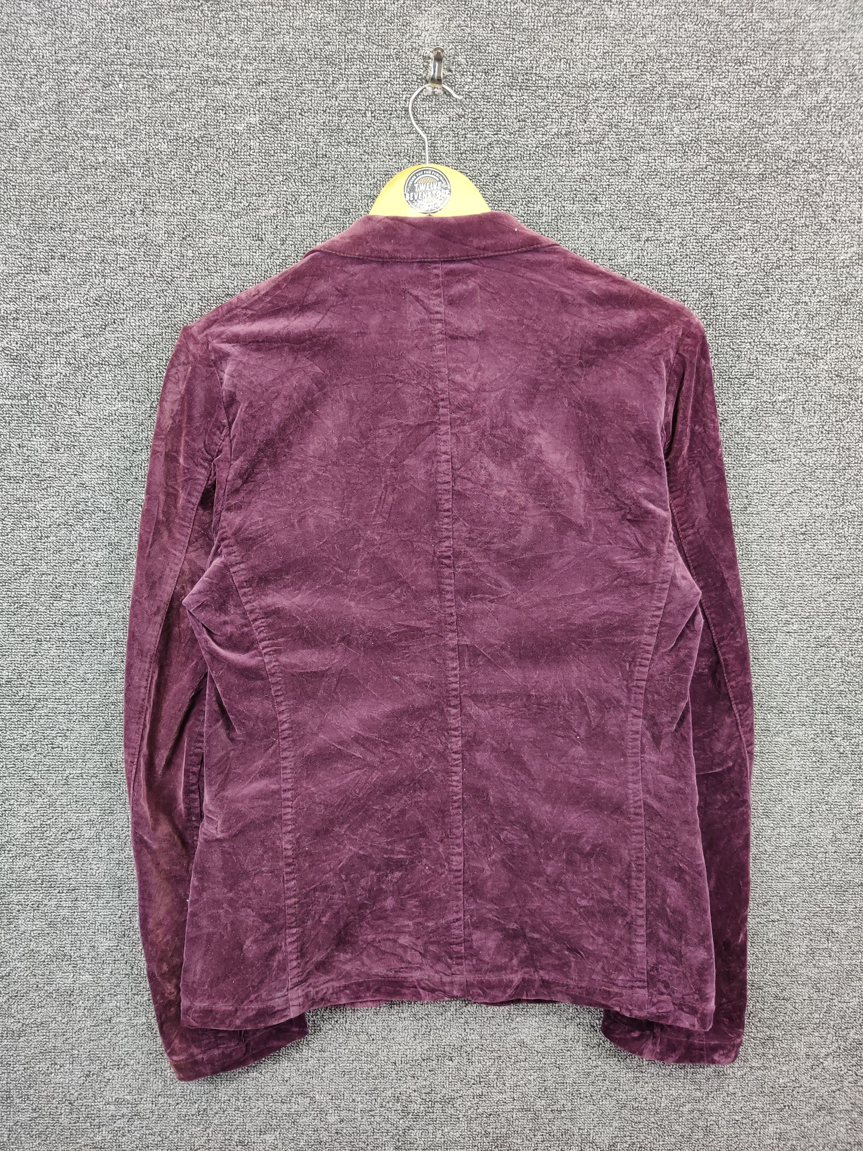CABANE de ZUCCa Vintage Cabane De Zucca Velvet Single Breasted Blazer Size US S / EU 44-46 / 1 - 6 Thumbnail
