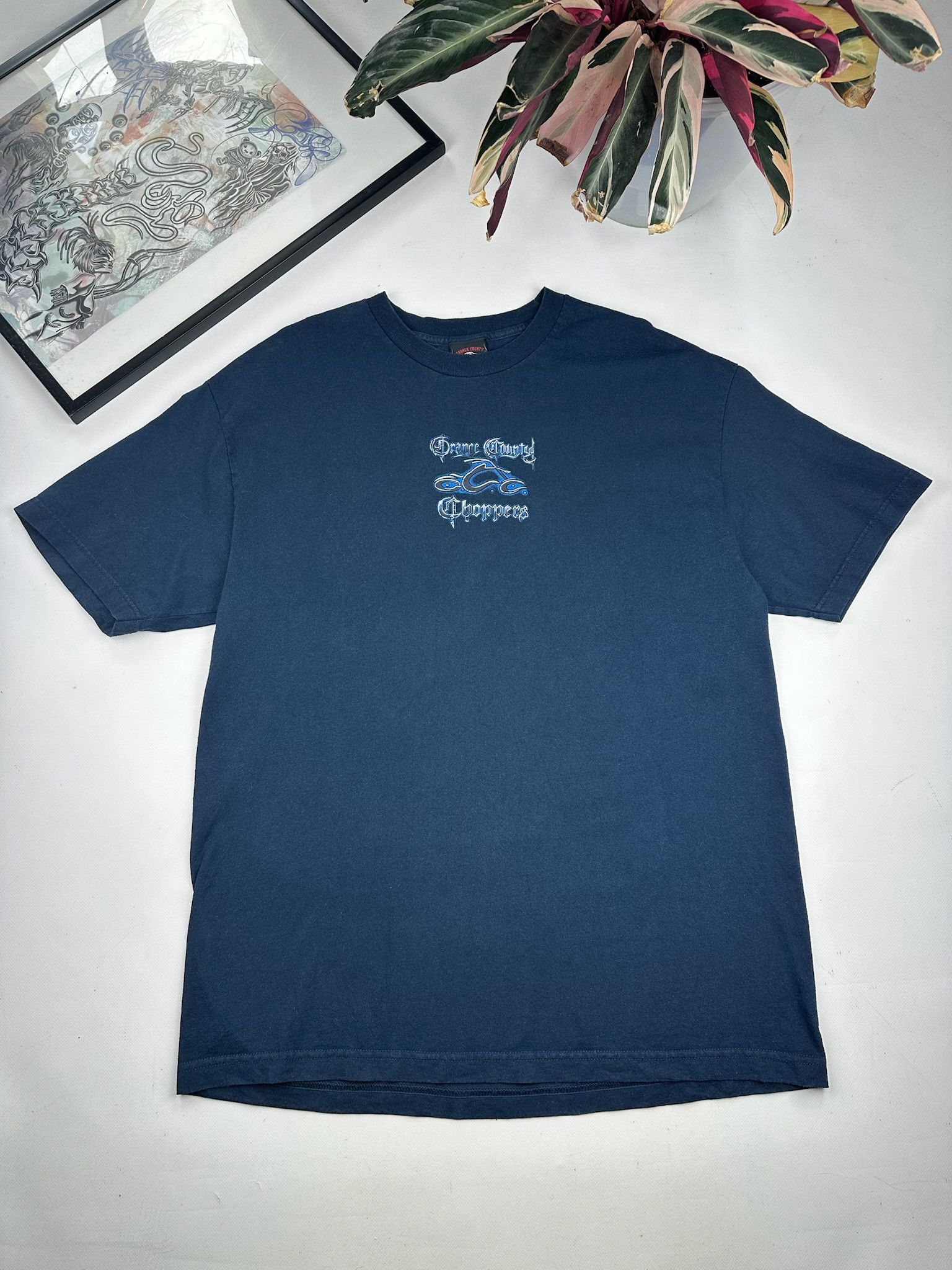 West Coast Choppers Vintage Y2K Orange County Choppers Graphic Tee Size US XL / EU 56 / 4 - 2 Thumbnail