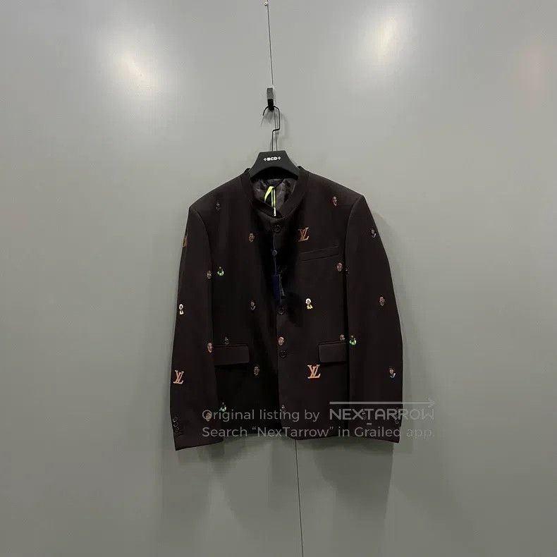 Louis Vuitton Louis Vuitton 24 spring brown logo embroidered jacket Size US XL / EU 56 / 4 - 1 Thumbnail
