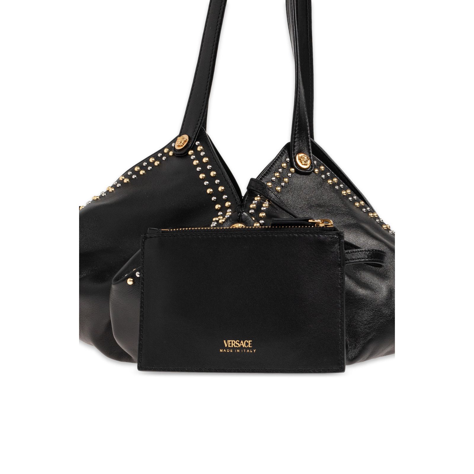 Versace VERSACE Protea Black Leather Shoulder Bag New & Authentic Size ONE SIZE - 4 Thumbnail