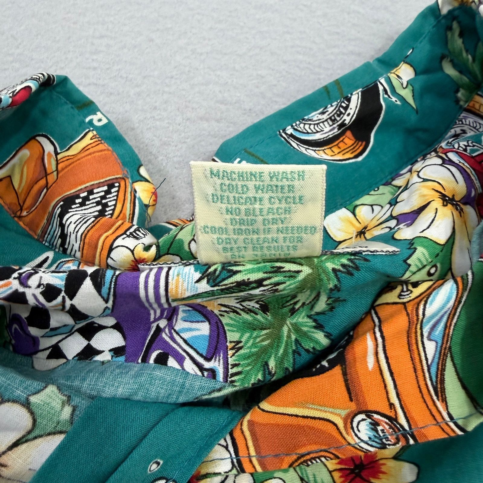Reyn Spooner Vintage Reyn Spooner American Racing Shirt XL Green Size US XL / EU 56 / 4 - 5 Thumbnail
