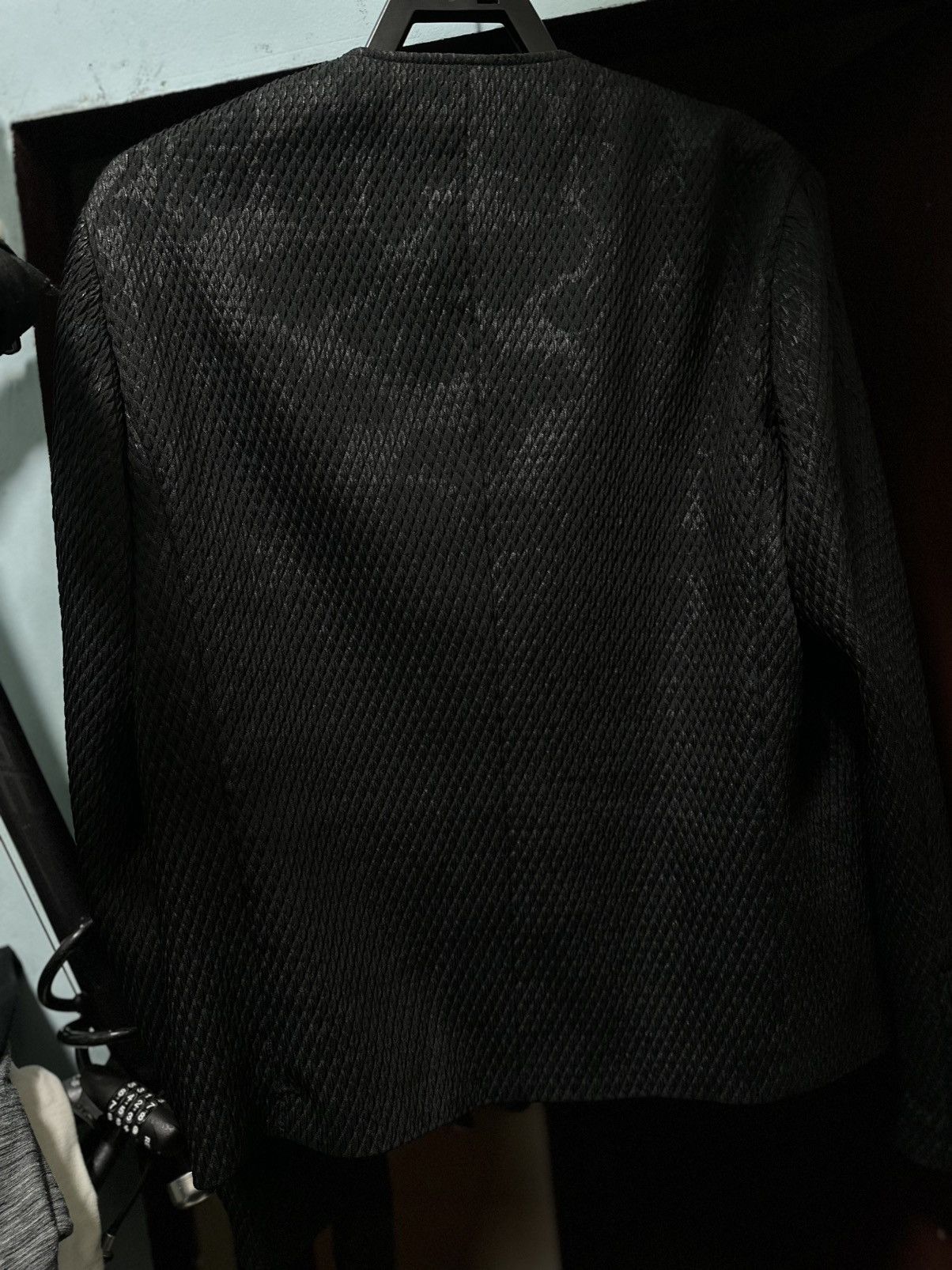 Emporio Armani E A bikers jacket handcrafted in italy , rare to found ,, Size US L / EU 52-54 / 3 - 5 Thumbnail