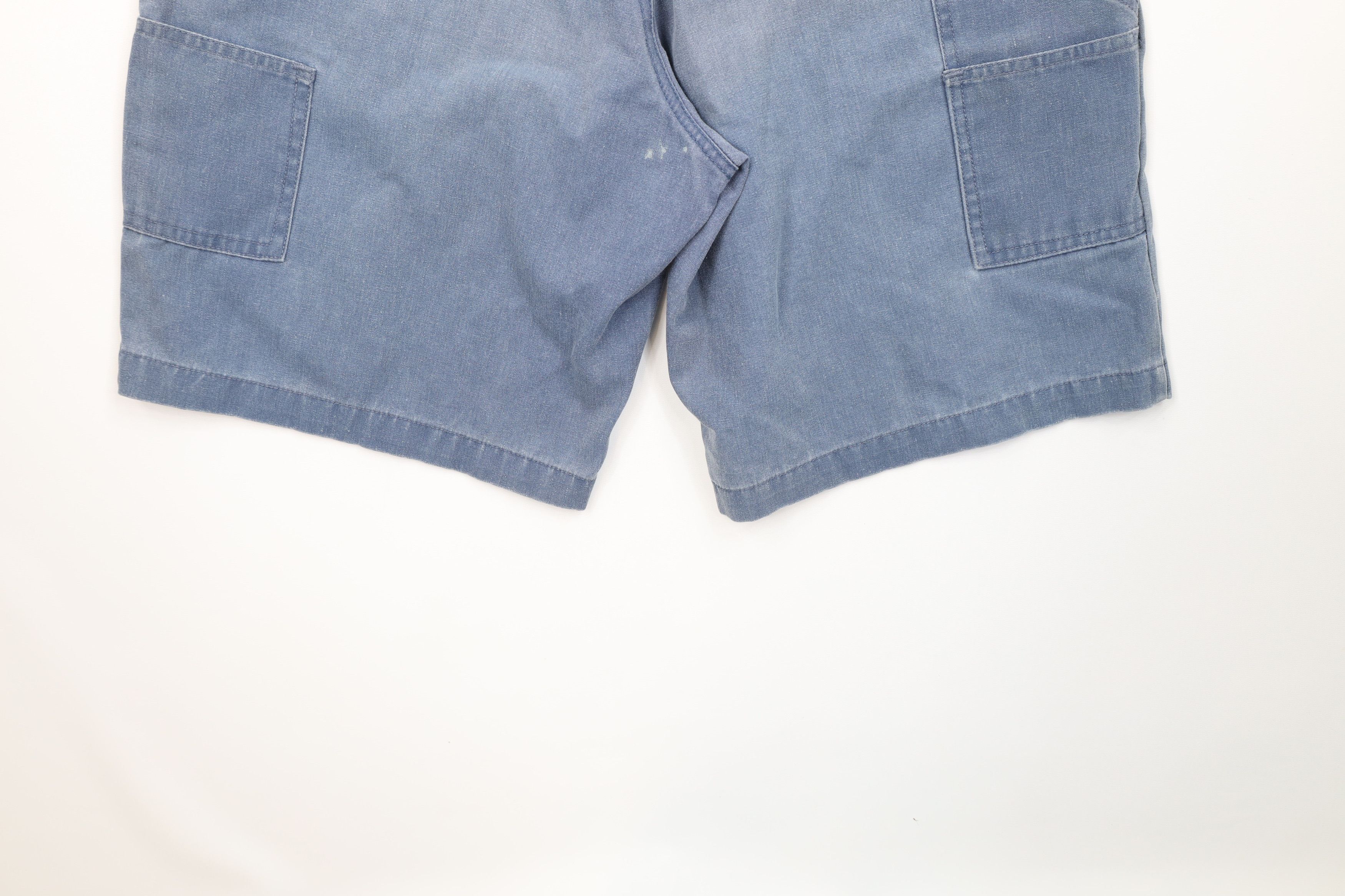 Vintage Vintage 90s Streetwear Knee Pigment Dye Stonewash Shorts Size US 30 / EU 46 - 12 Thumbnail
