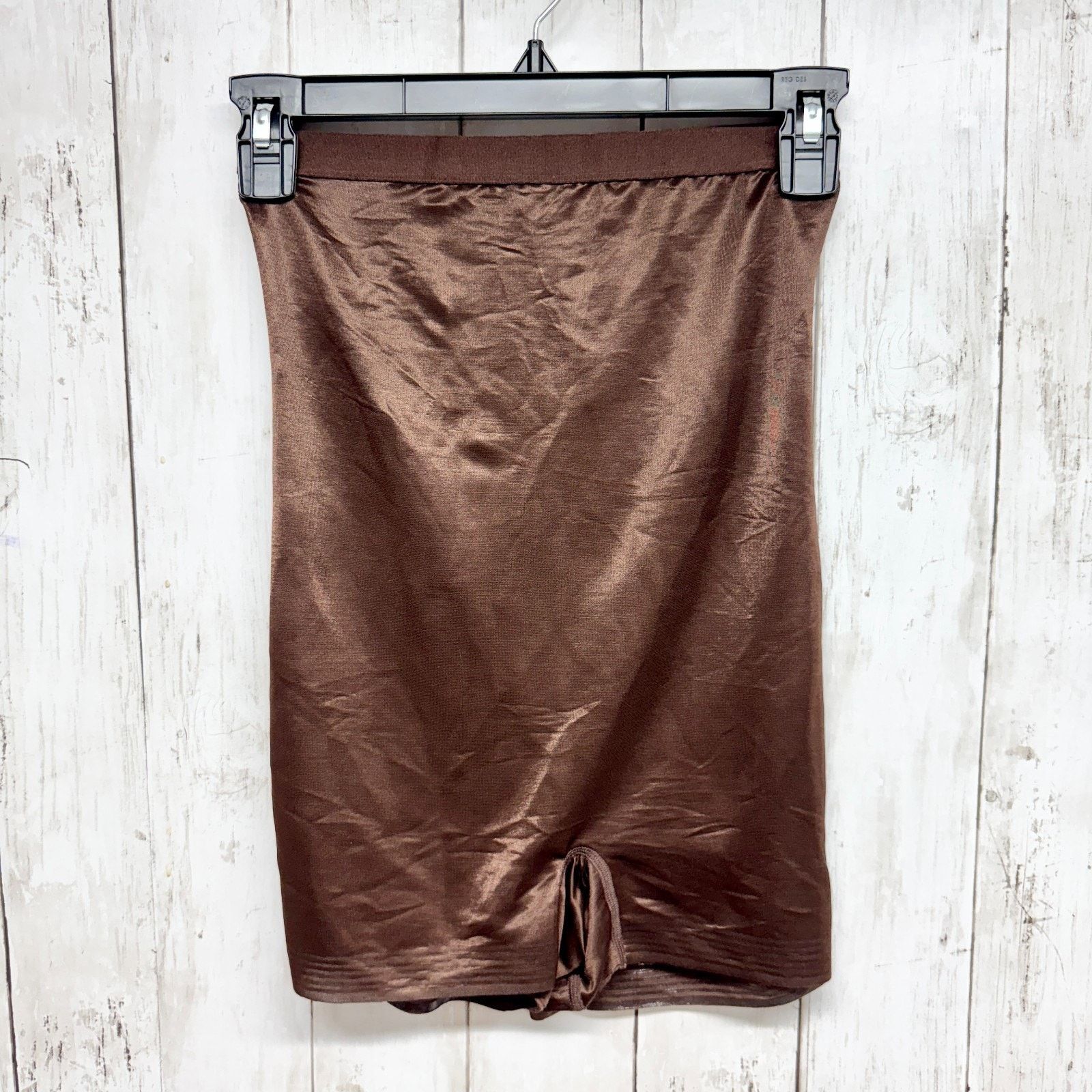SKIMS Skims Shapewear Medium Brown Metallic Shorts Slimming Size ONE SIZE - 1 Thumbnail