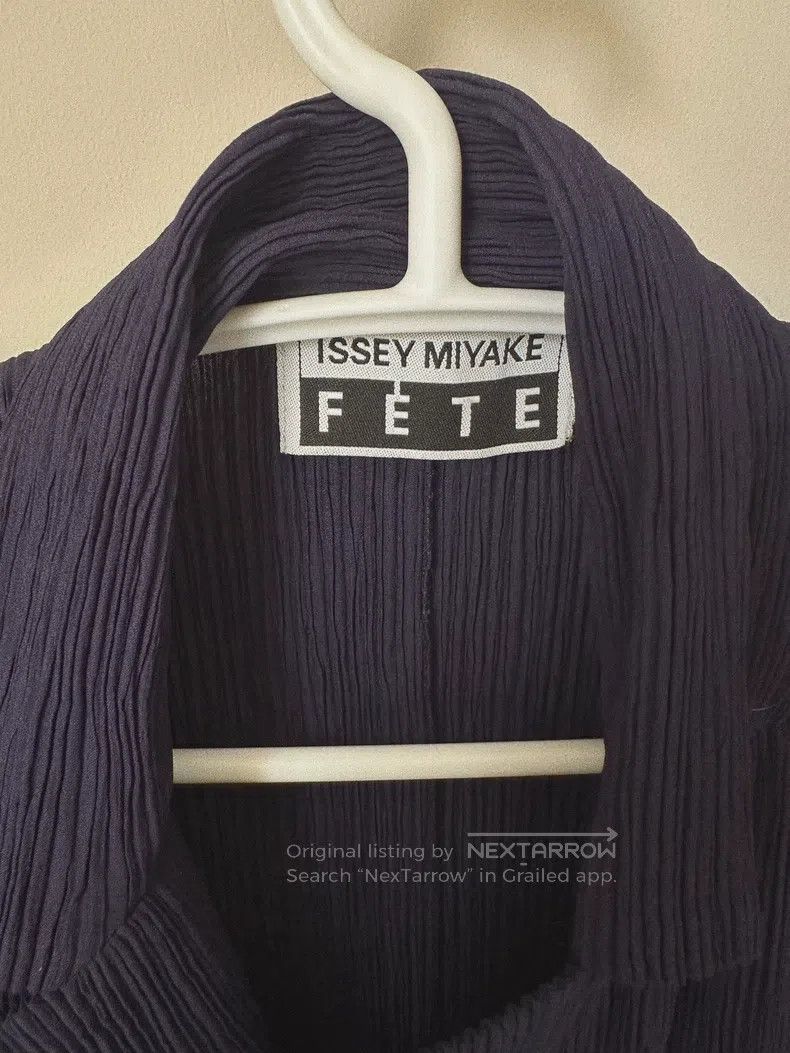 Issey Miyake Issey Miyake Navy Blue Drawstring Suit Jacket Size M / US 6-8 / IT 42-44 - 3 Thumbnail