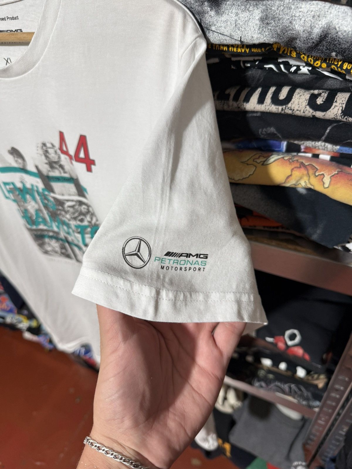 Formula 1 Lewis Hamilton Petronas Time F1 Records Racing Retro T-Shirt Size US XL / EU 56 / 4 - 5 Thumbnail