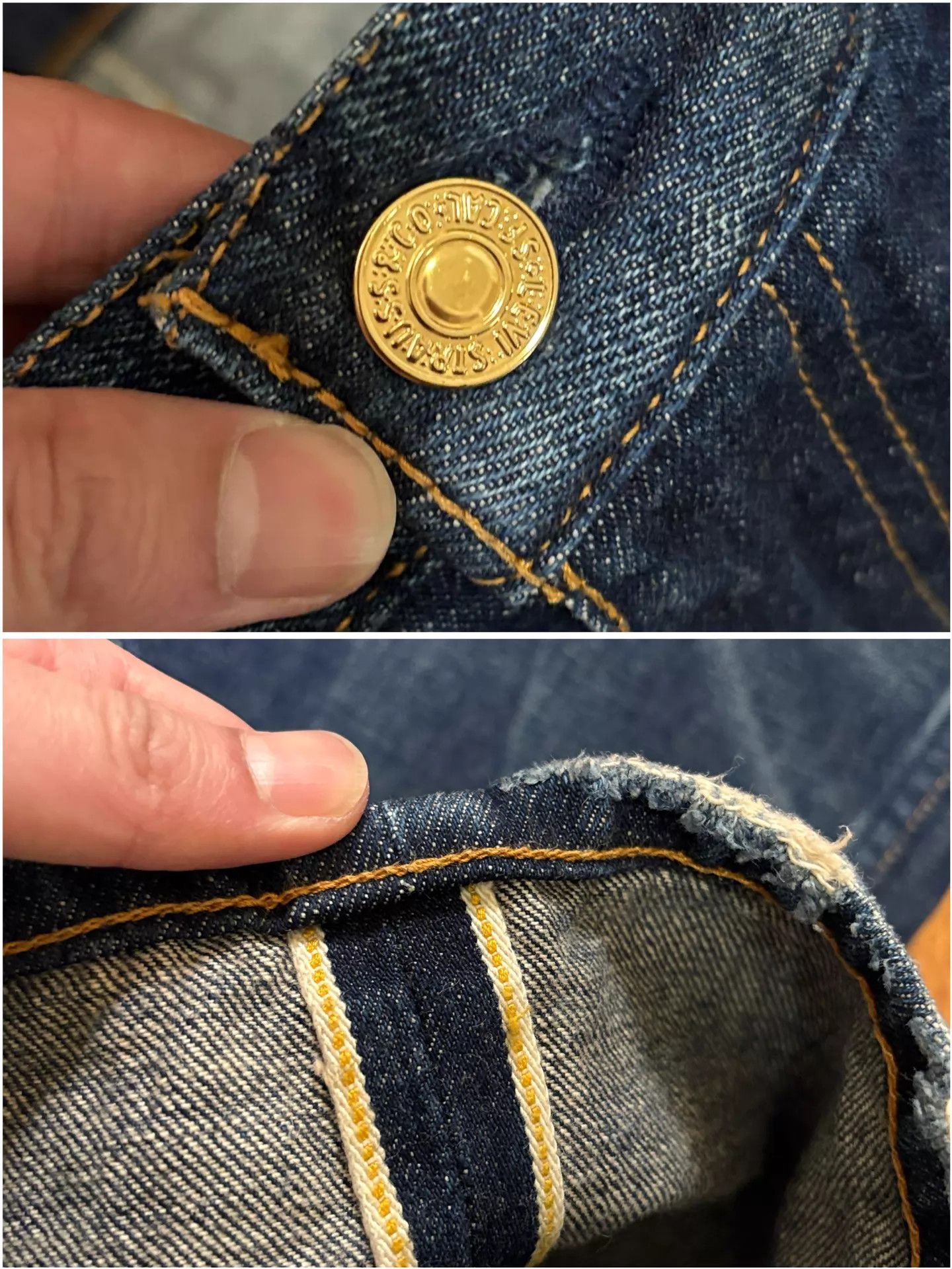 Levi's Levi's Fenom Gold Flash 505 W32 Jeans Gold Selvedge Size US 32 / EU 48 - 7 Thumbnail