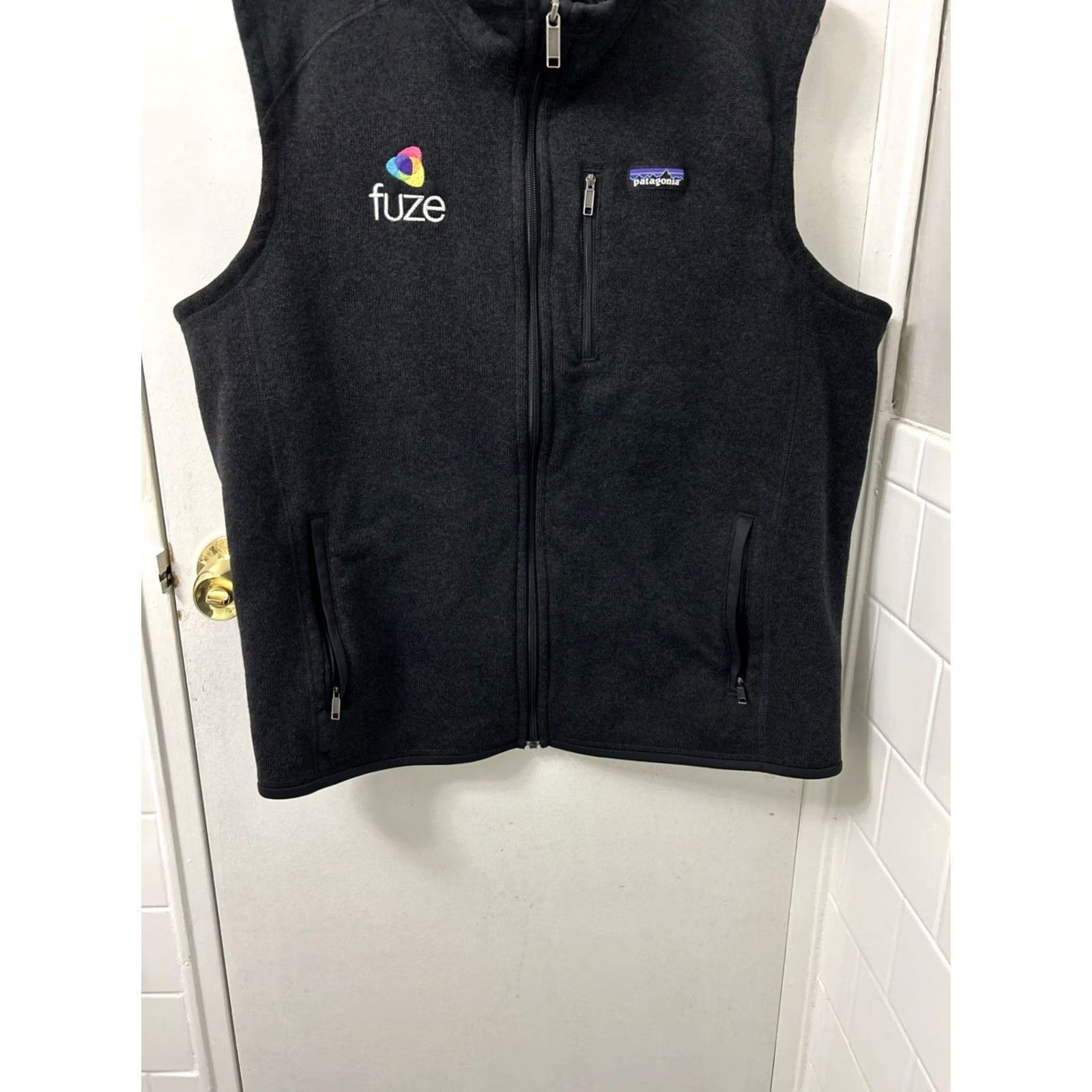 Patagonia Patagonia Better Sweater Vest Mens XL Black Fleece Full Zip Zipper Pockets Logo Embroidered Stand-Up Collar Size US XL / EU 56 / 4 - 3 Thumbnail