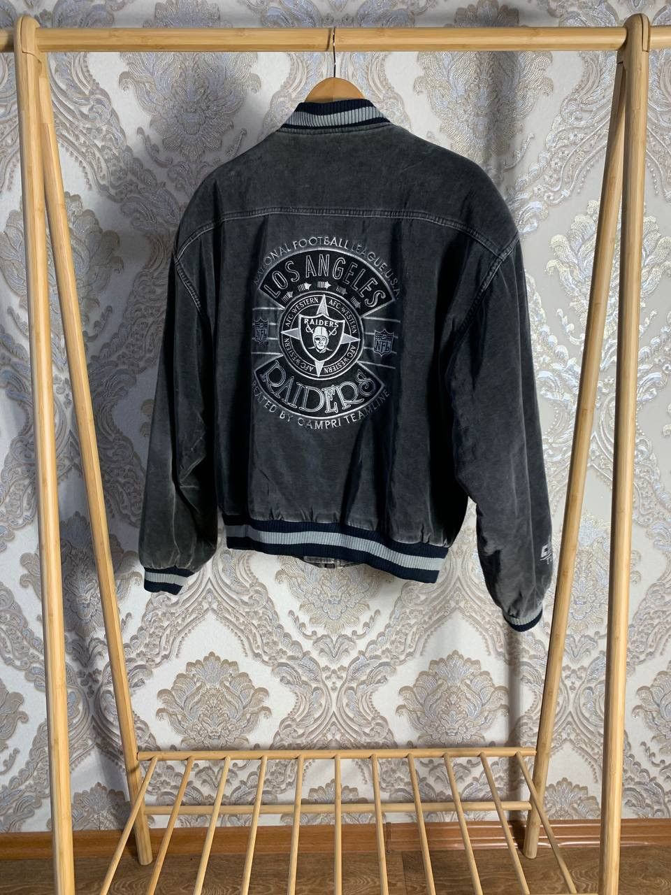 NFL × Vintage VERY RARE RAIDERS LOS ANGELES NFL BOMBER JACKET 90s Y2K HYPE Size US M / EU 48-50 / 2 - 15 Thumbnail
