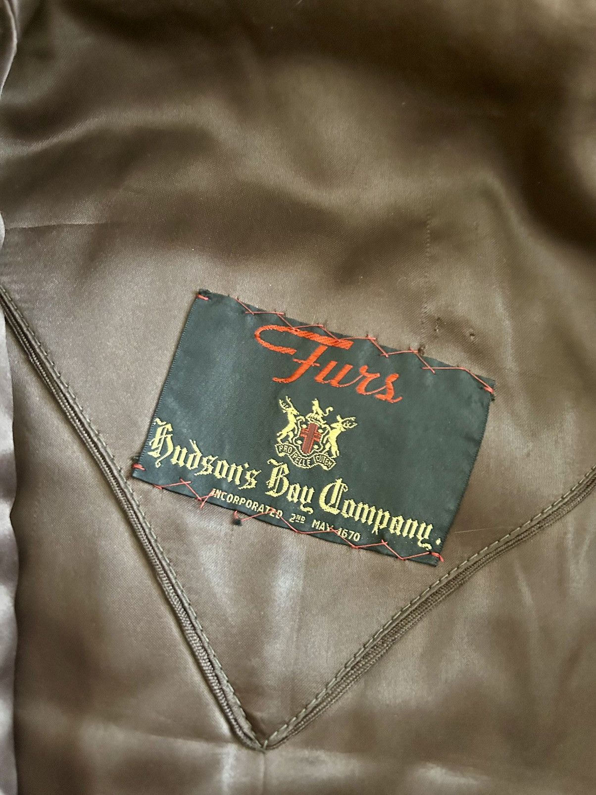 Designer × Vintage Hudson Bay Genuine Fur Coat Size M / US 6-8 / IT 42-44 - 5 Thumbnail