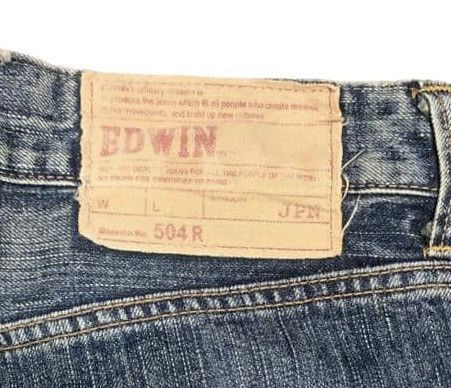Edwin Vintage Edwin 504 Straight Leg Jeans Distressed Size US 34 / EU 50 - 8 Thumbnail