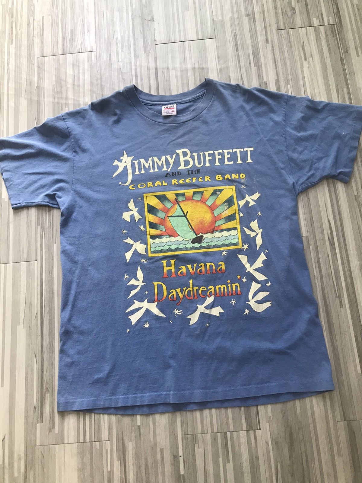 Band Tees × Vintage Vintage Tour Havana 97-98 Jimmy Buffet Size US XL / EU 56 / 4 - 1 Thumbnail