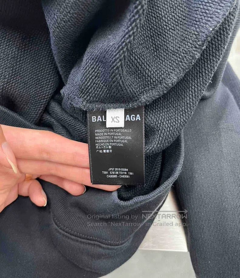 Balenciaga Balenciaga Black and yellow double B snap-hooded sweatshir Size US XS / EU 42 / 0 - 4 Thumbnail
