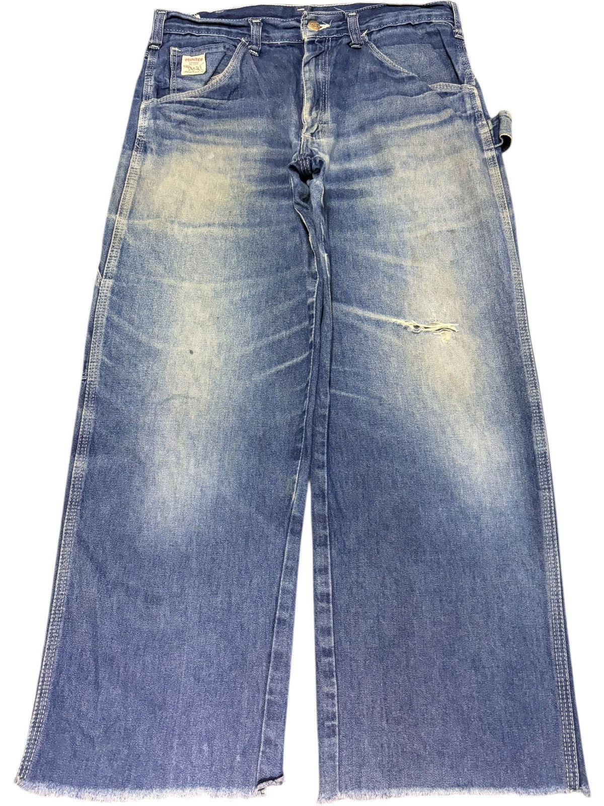 Pointer Vintage Usa Pointer Mud Wash Distress Carpenter Baggy Jeans Size US 31 - 1 Thumbnail