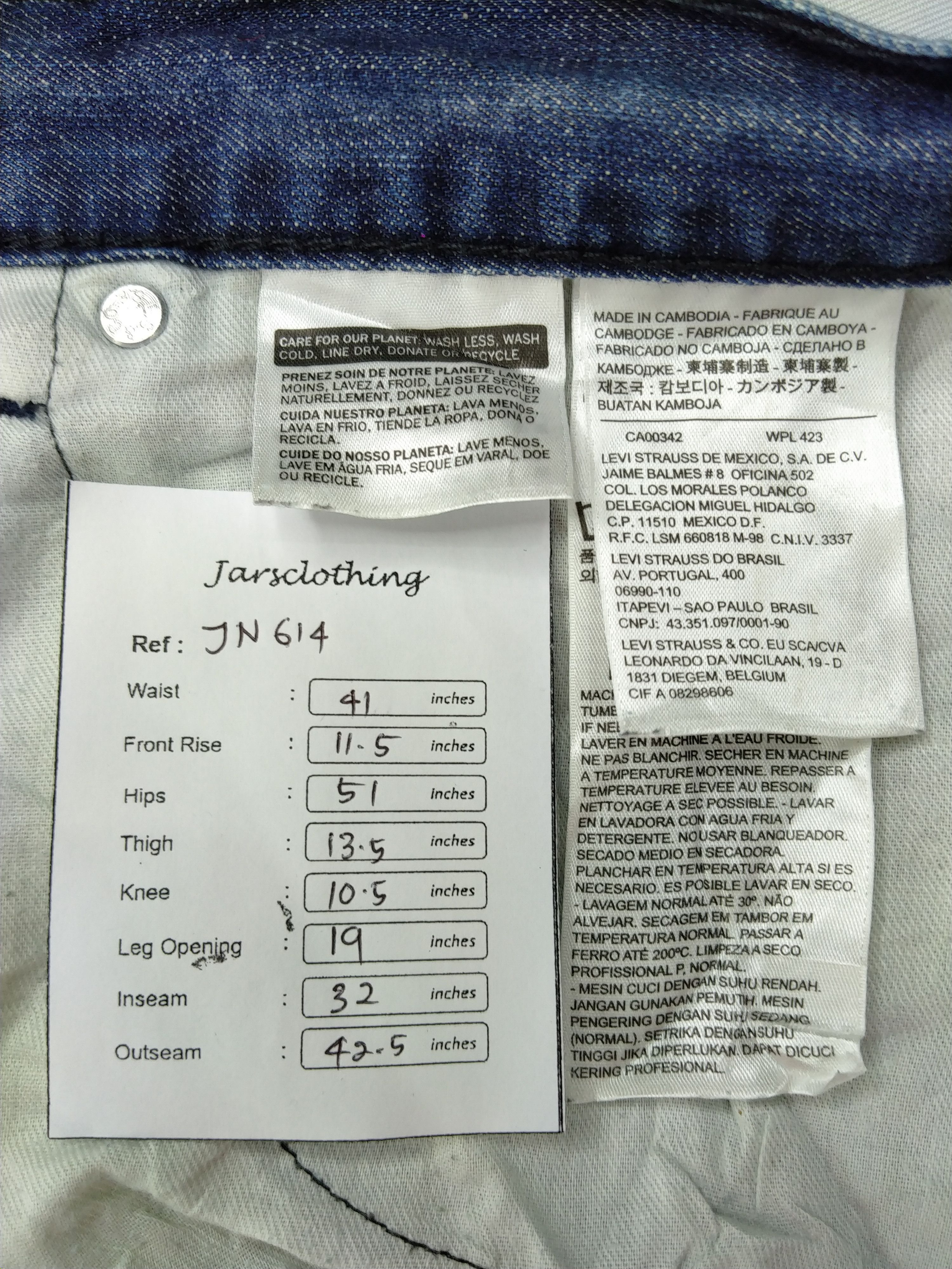 Levi's Distressed Vintage Levi's 559 Denim 41x32 -JN614 Size US 41 - 8 Thumbnail