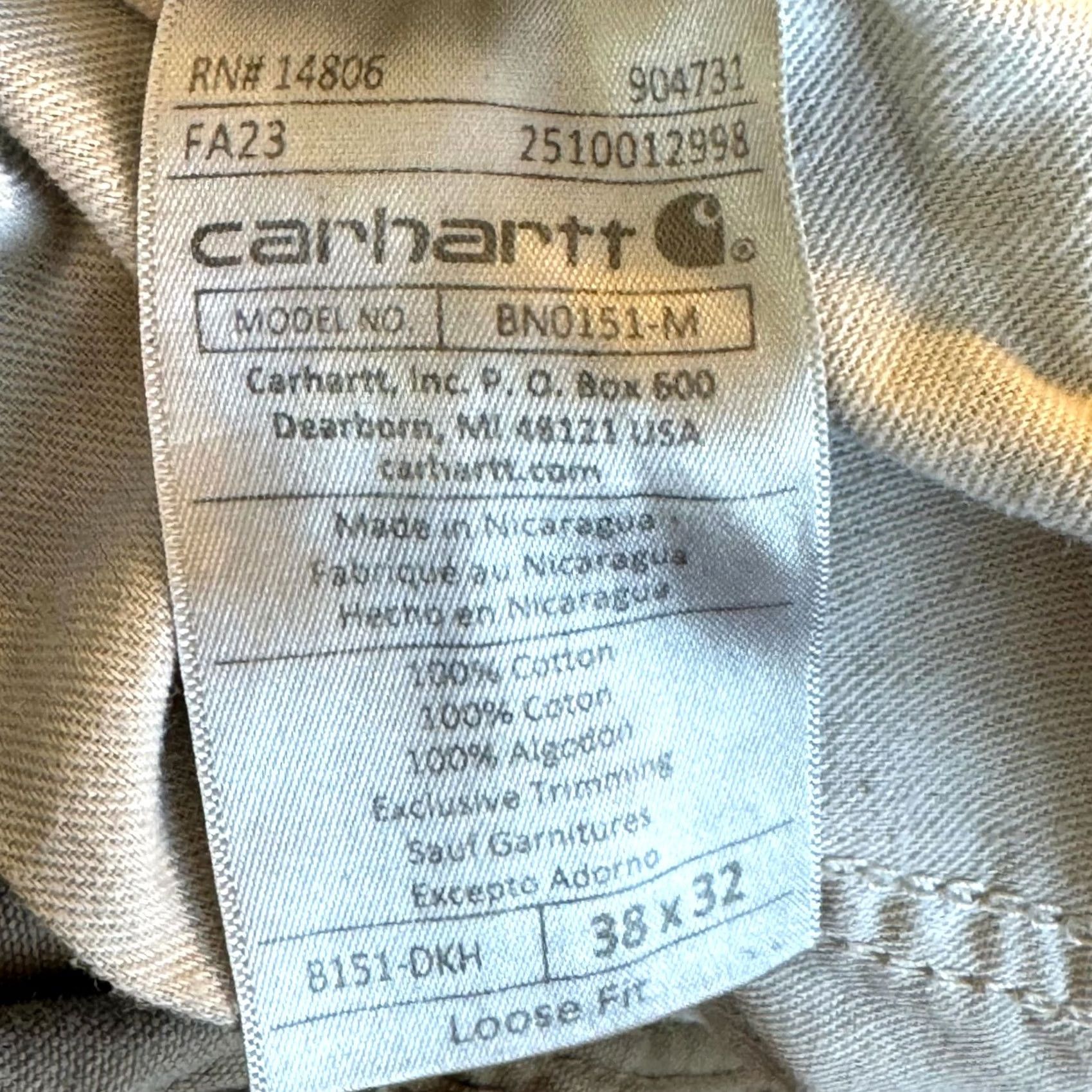 Carhartt Carhartt Carpenter Jeans 38x32 Beige Loose Fit Workwear Utility Jeans Mens Size US 38 / EU 54 - 6 Thumbnail