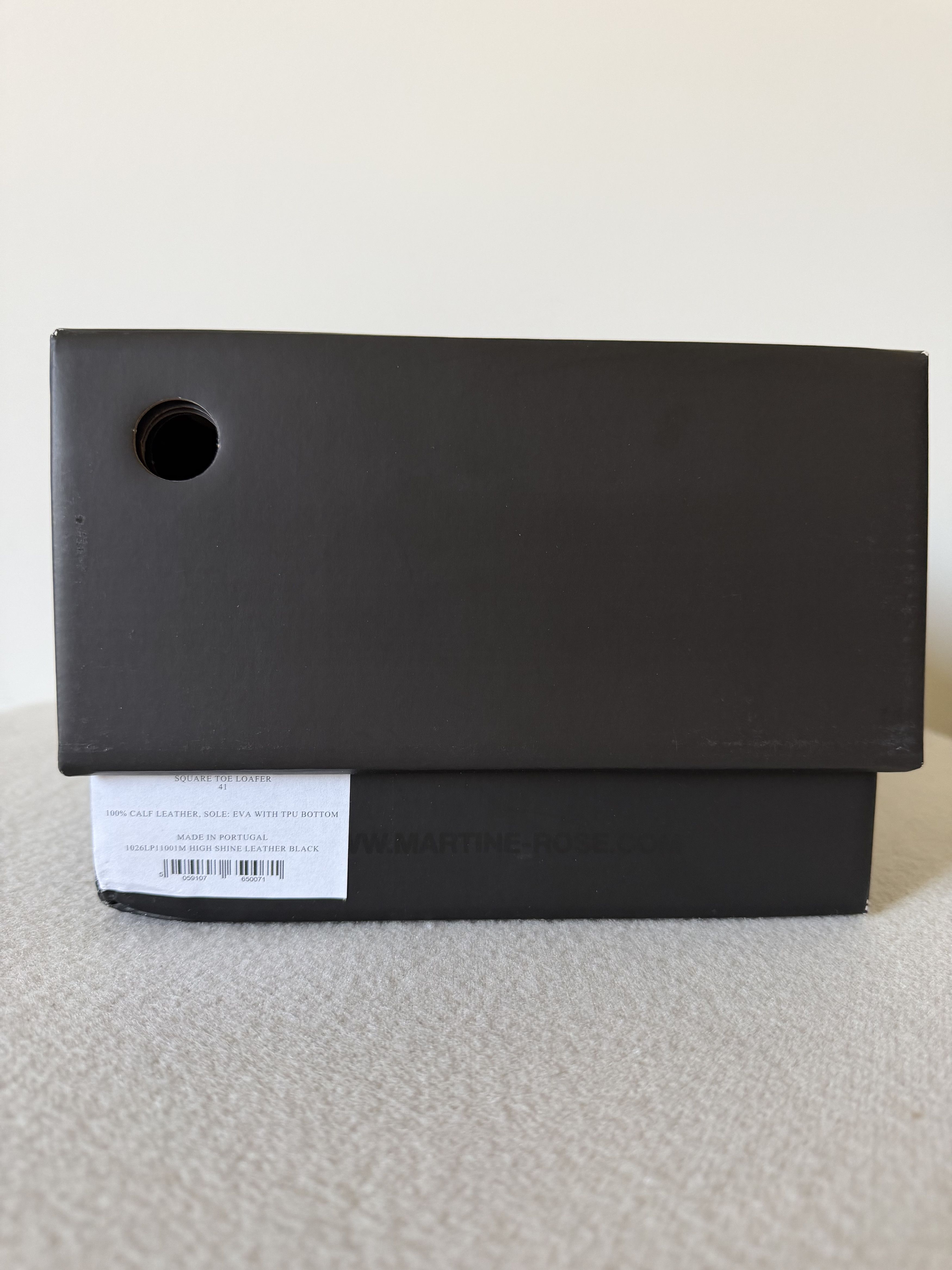 Martine Rose Martine Rose Square Toe Loafers in Black Leather Size US 8 / EU 41 - 8 Thumbnail