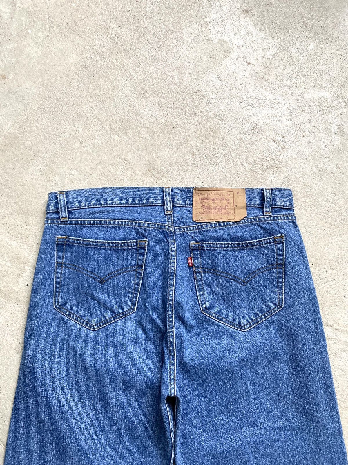 Levi's Vintage 90s Levi's 501 Washed Blue Denim Jeans Size US 34 / EU 50 - 12 Thumbnail